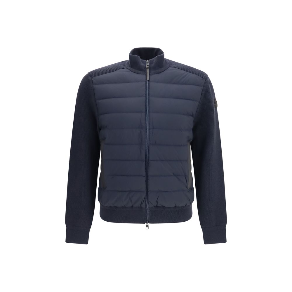 Moncler Blue Wool Oves Aries Sweatshirt Moncler