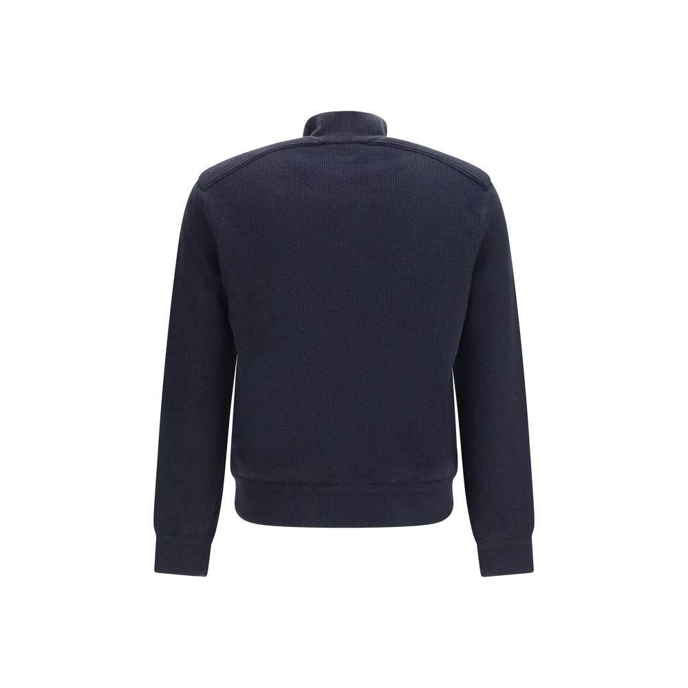 Moncler Blue Wool Oves Aries Sweatshirt Moncler