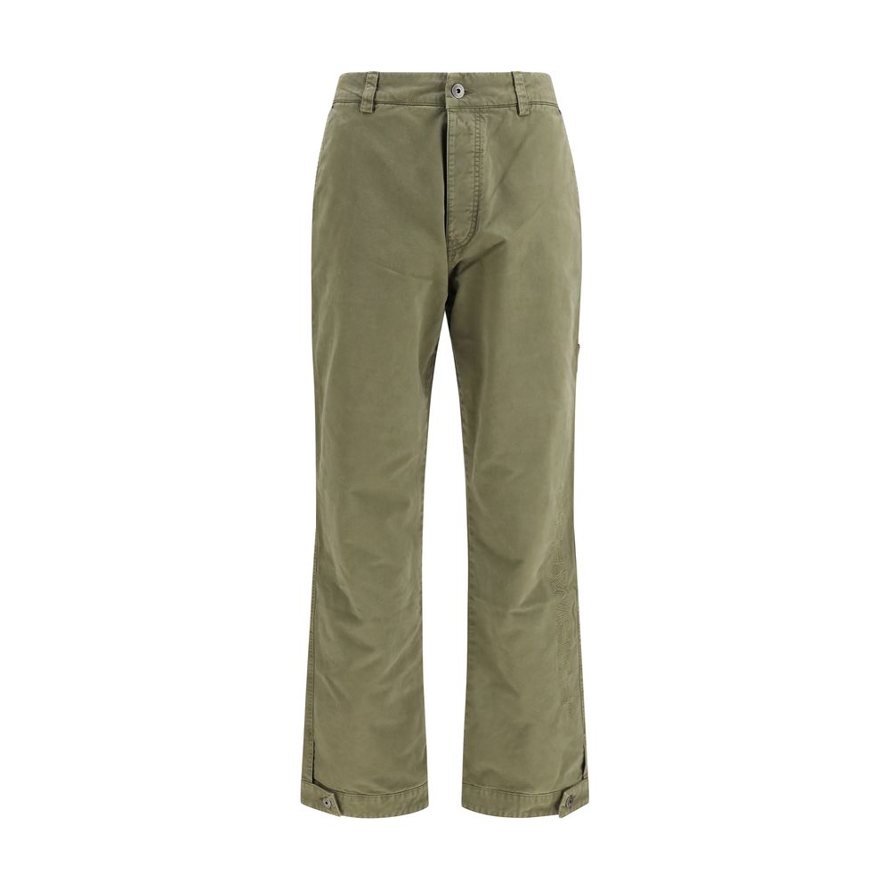 Off-White Bicolor Cotton Casual Pants Off-White