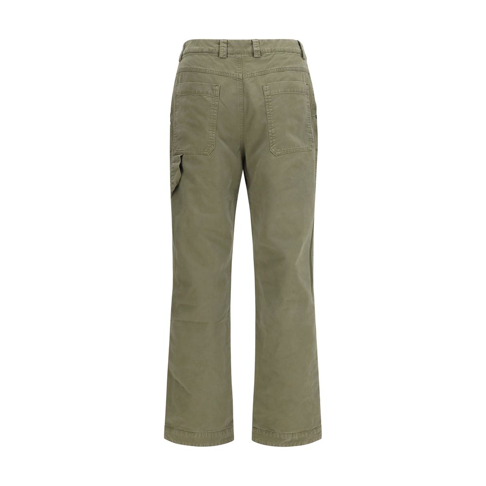 Off-White Bicolor Cotton Casual Pants Off-White