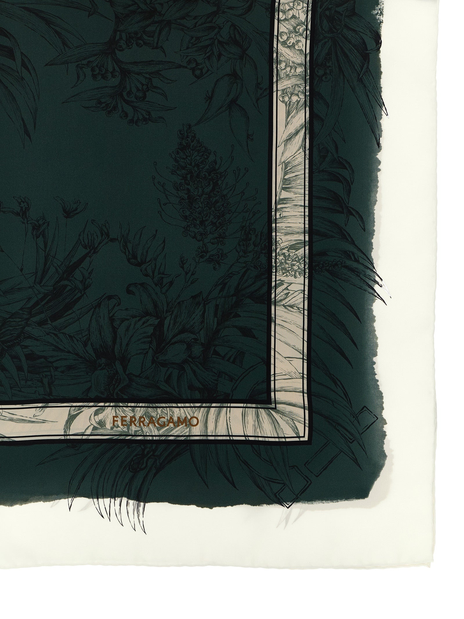 Ferragamo Multicolor Silk Scarf Ferragamo