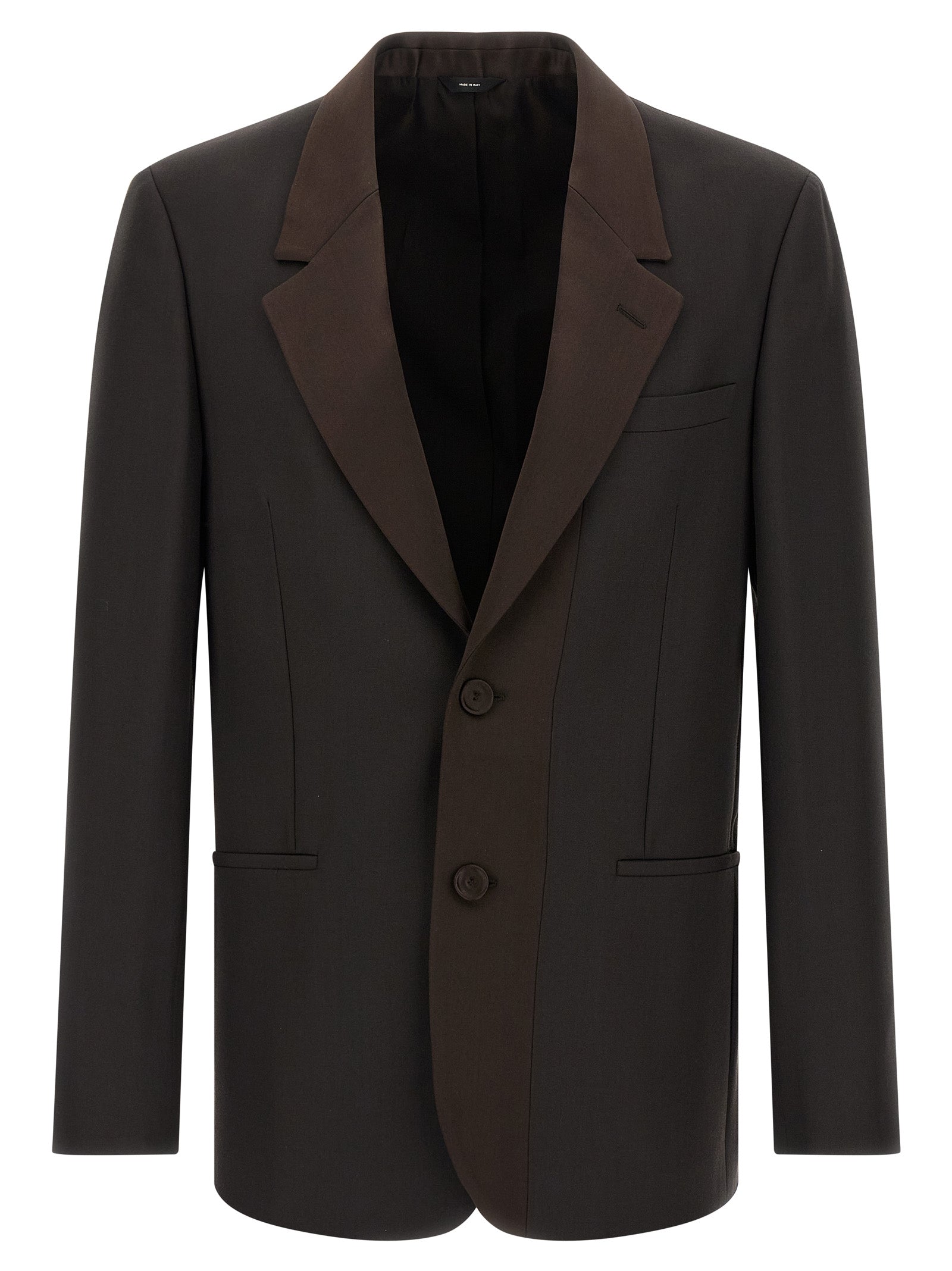 Fendi Brown Polyester Blazer Fendi
