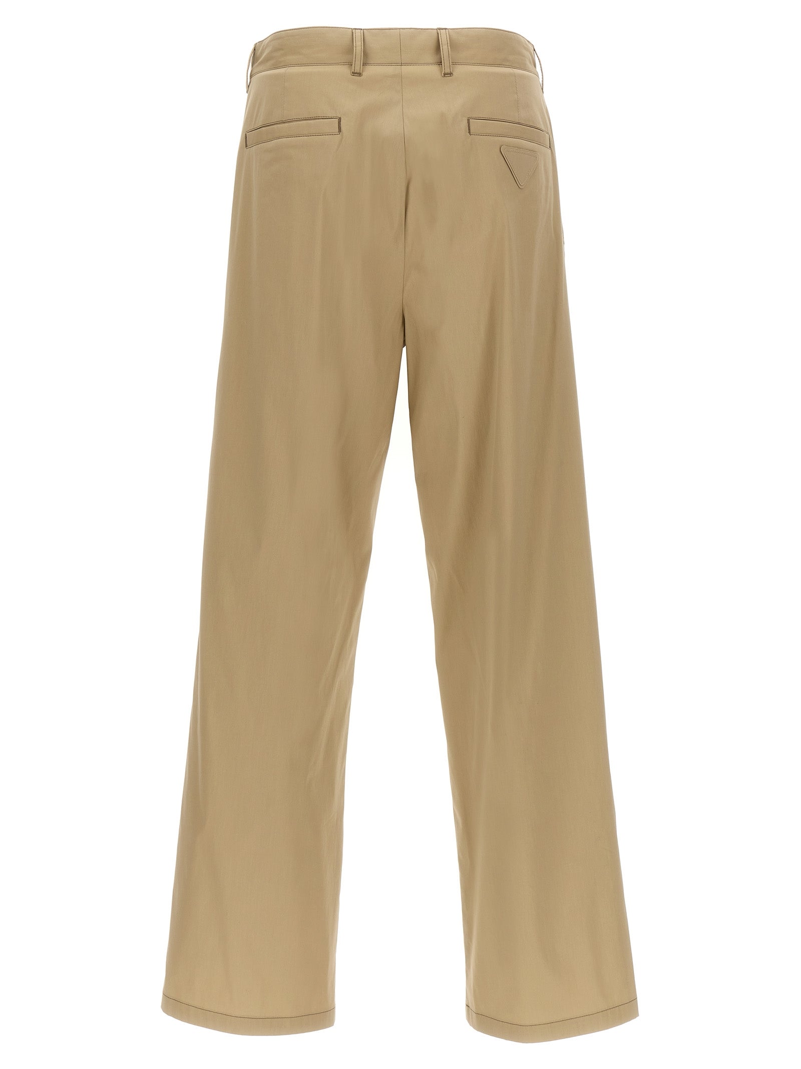 Prada Beige Cotton Casual Pants Prada