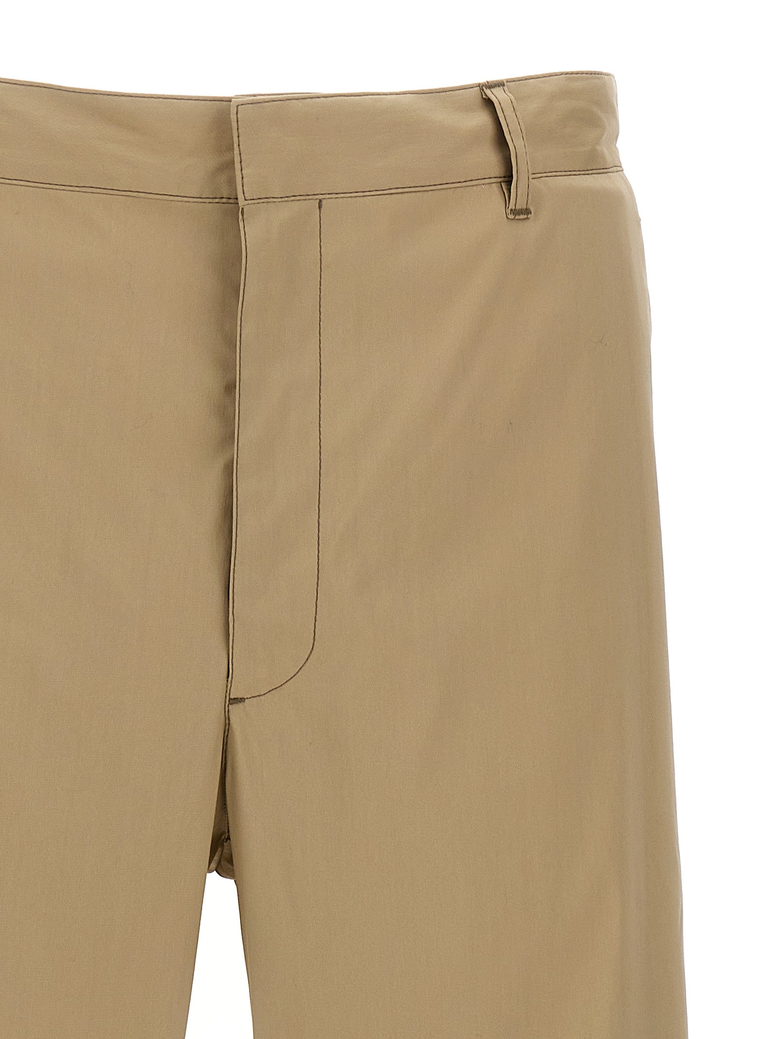 Prada Beige Cotton Casual Pants Prada