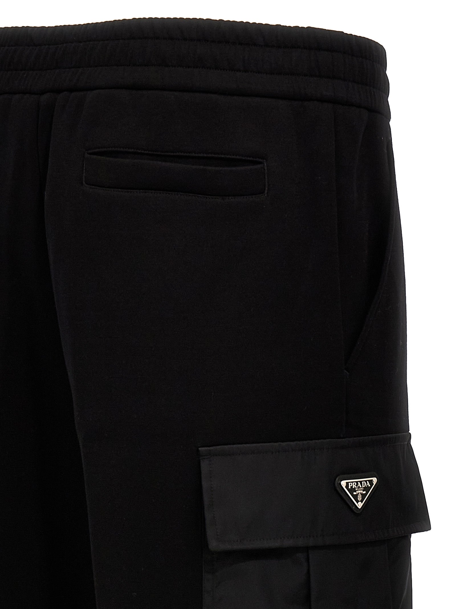 Prada Black Cotton Joggers (Workout Pants) Prada