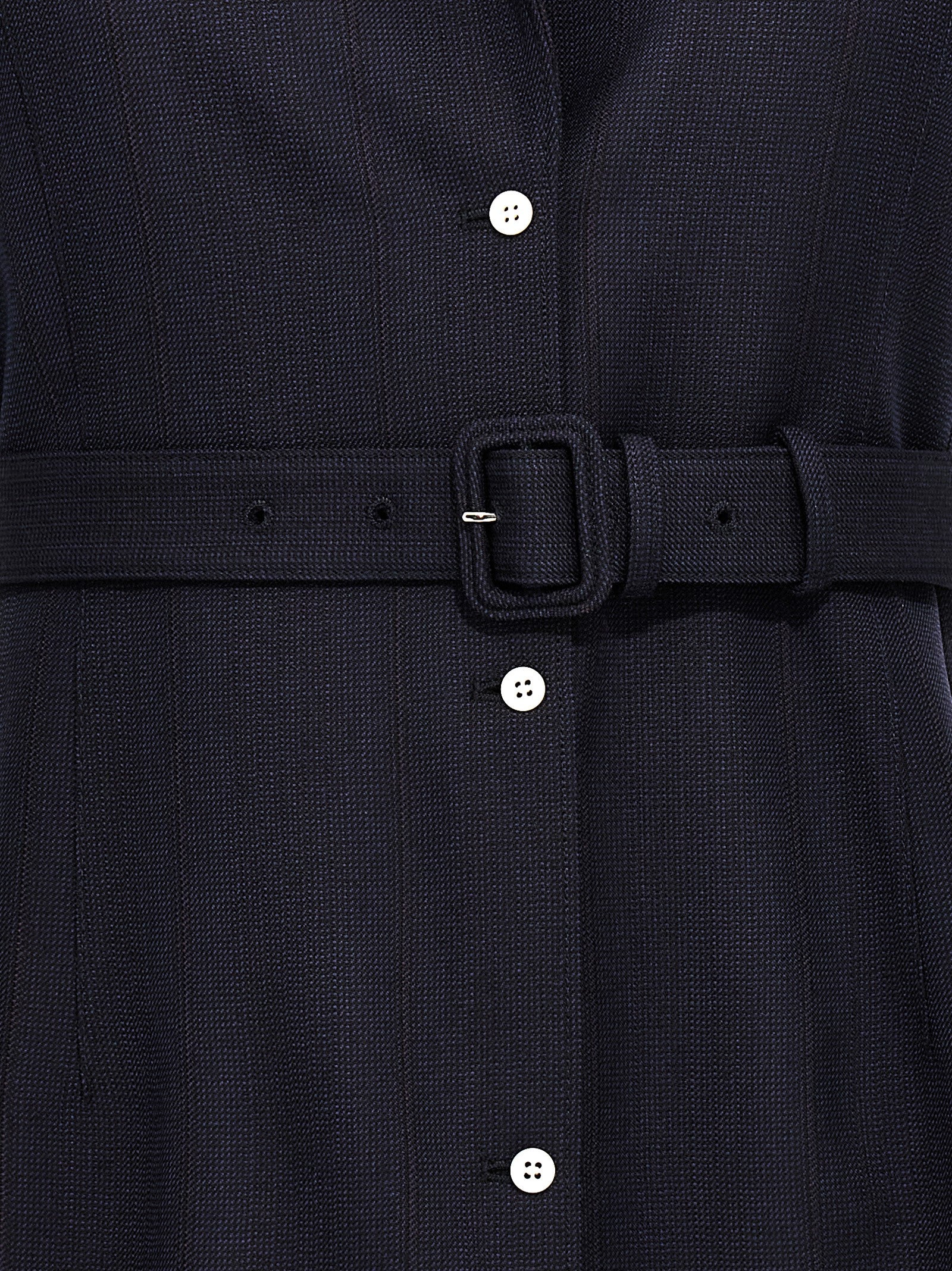 Prada Blue Virgin Wool Sleeveless Jacket Prada