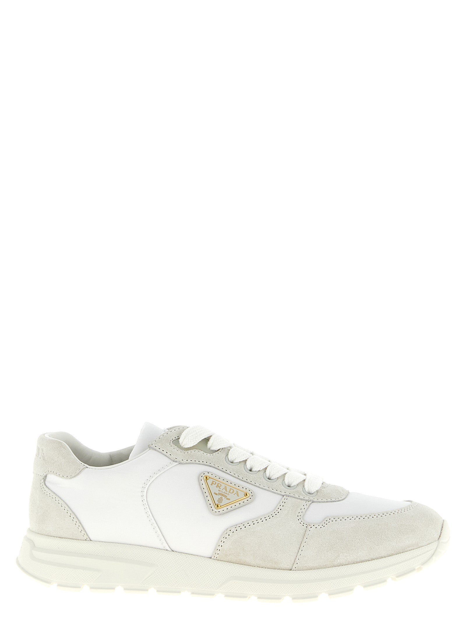 Prada White Polyamide Low Top Sneakers Prada