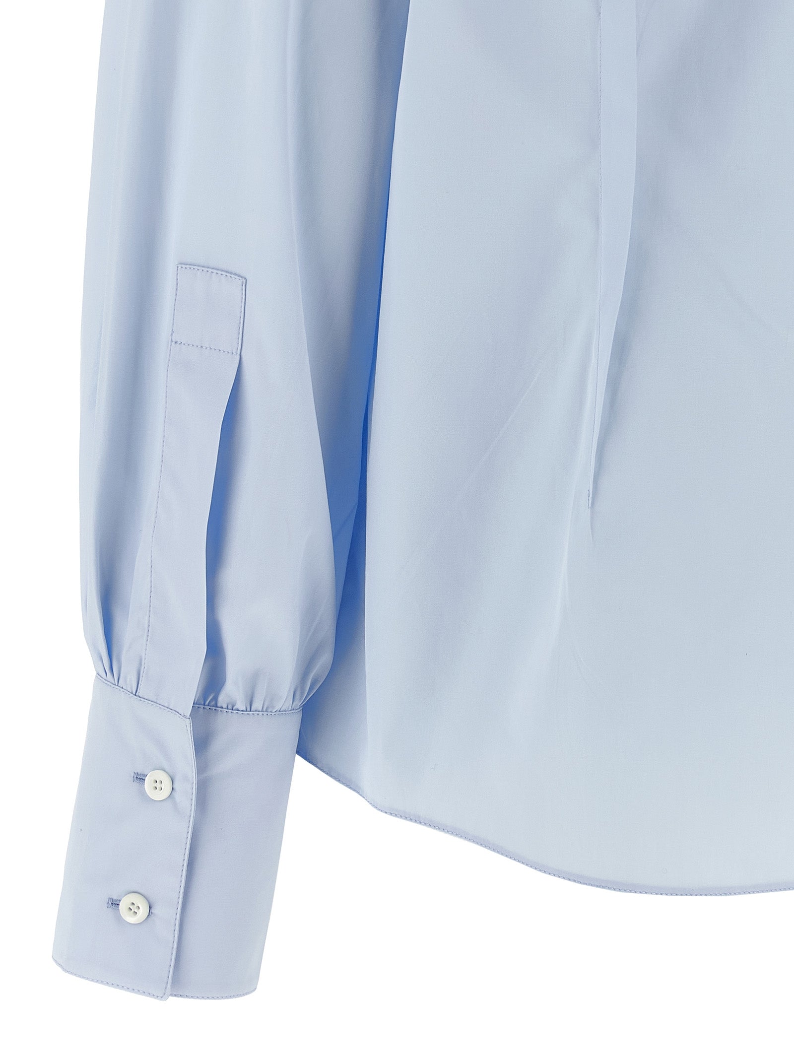 Prada Blue Cotton Blouse Prada