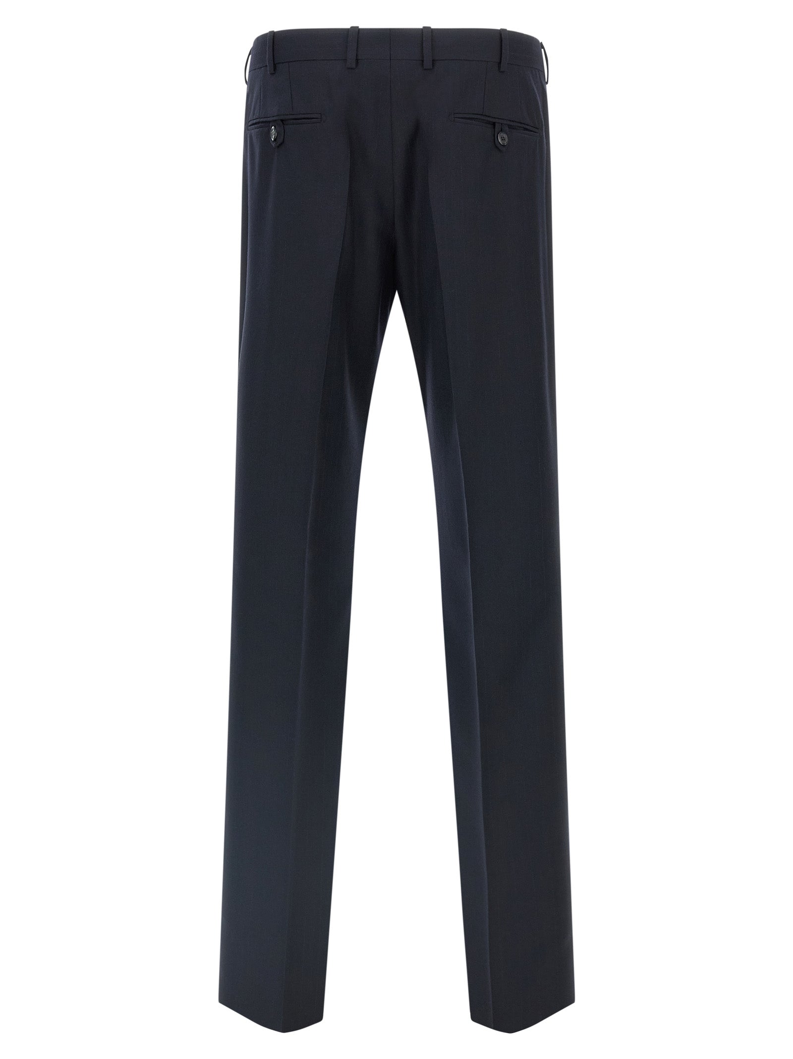 Prada Blue Virgin Wool Two-Piece Suit Prada