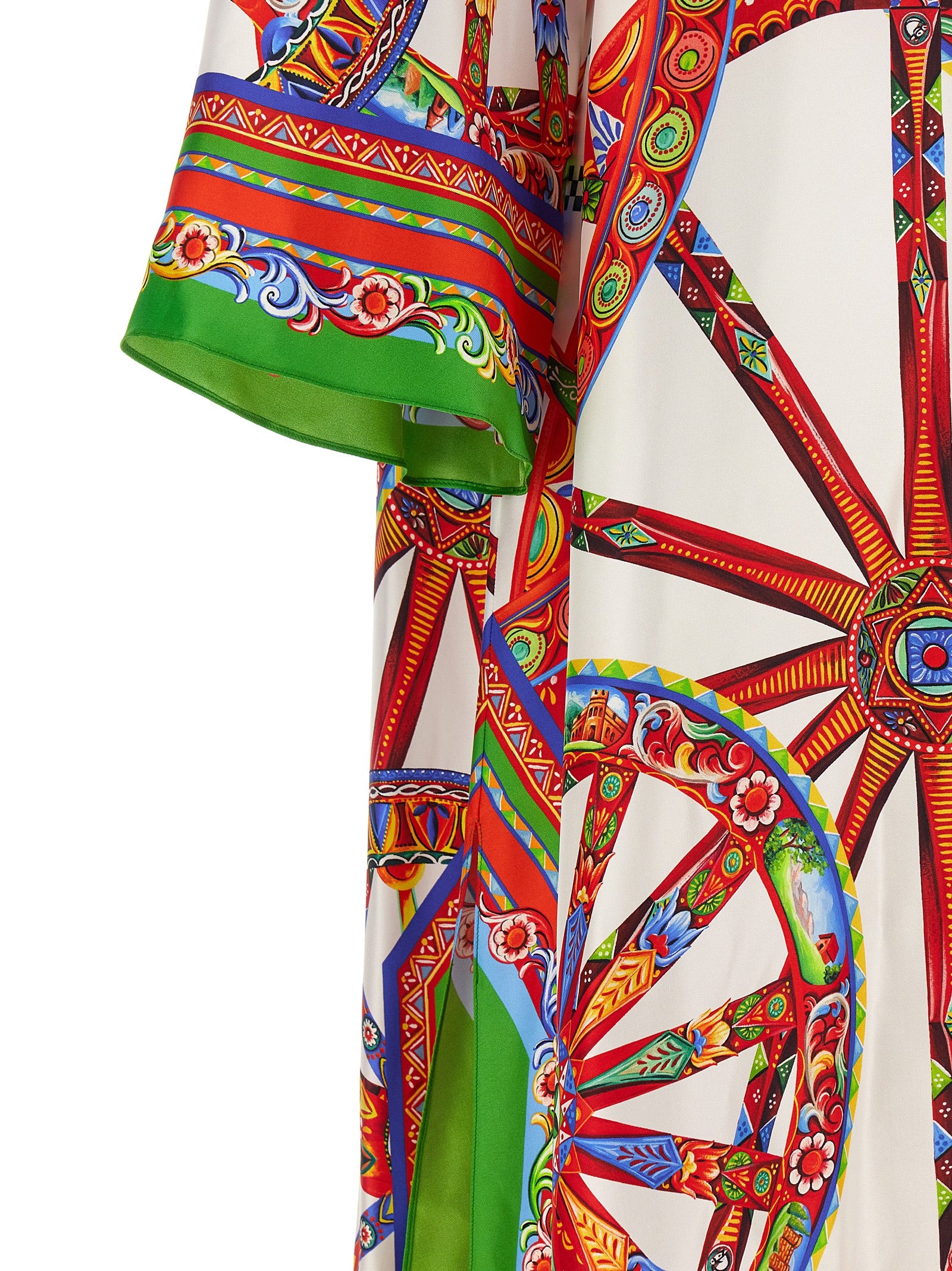 Dolce & Gabbana Multicolor Silk Long Dress Dolce & Gabbana