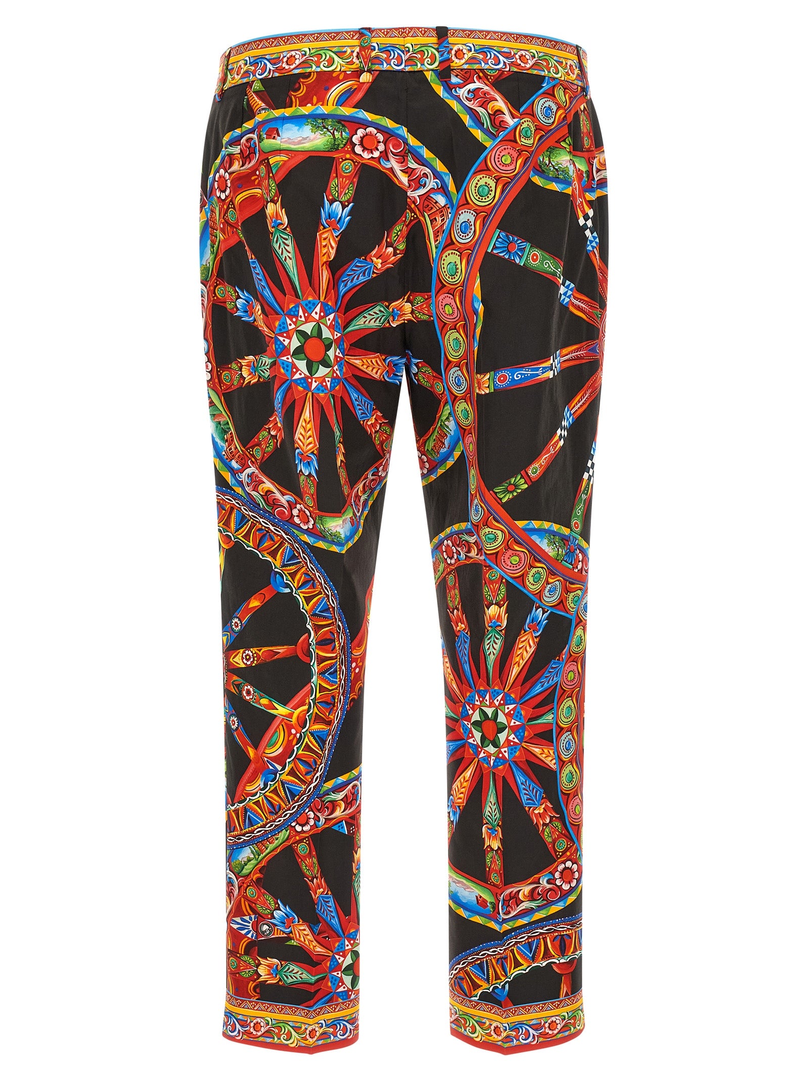 Dolce & Gabbana Multicolor Cotton Casual Pants Dolce & Gabbana