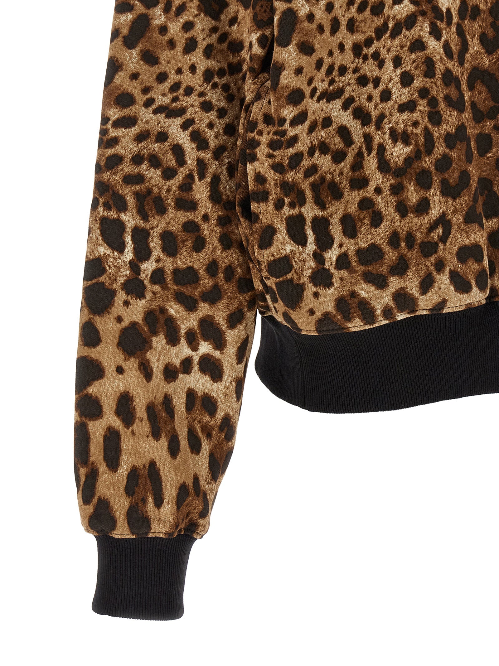 Dolce & Gabbana Brown Cotton Hoodie Dolce & Gabbana