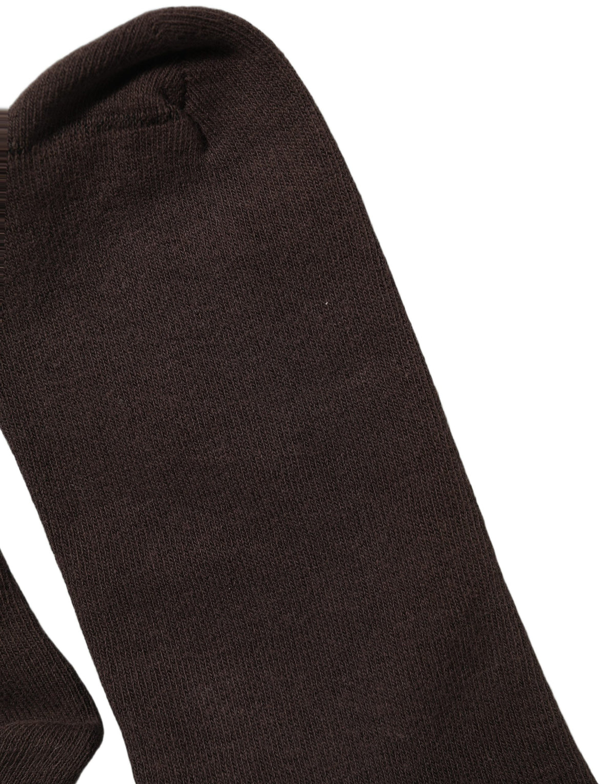 Dolce & Gabbana Dark Brown Cotton Over The Calf Accessory Socks Dolce & Gabbana