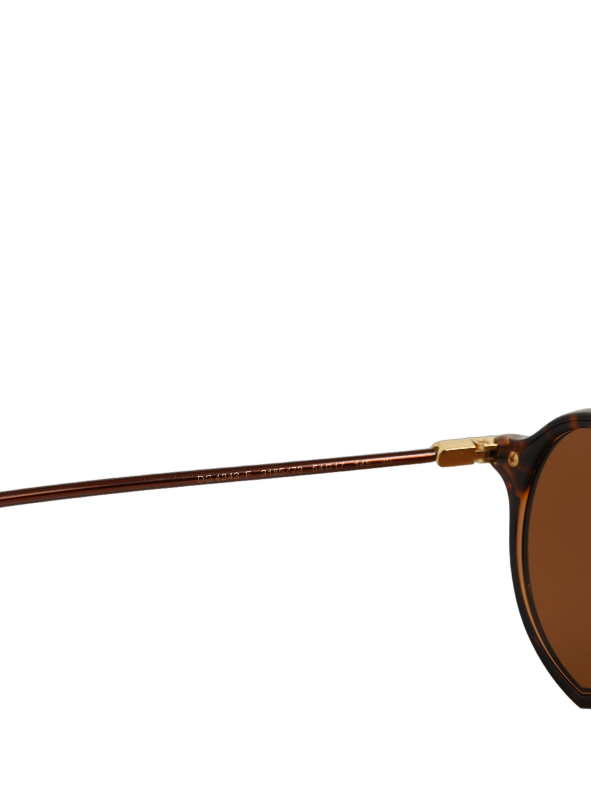 Dolce & Gabbana Brown DG4343F Havana Tortoise Women Eyewear Sunglasses Dolce & Gabbana