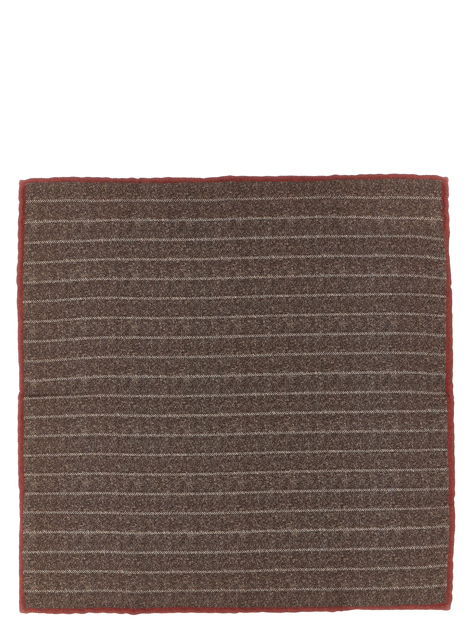 Brunello Cucinelli Brown Silk Scarf Brunello Cucinelli