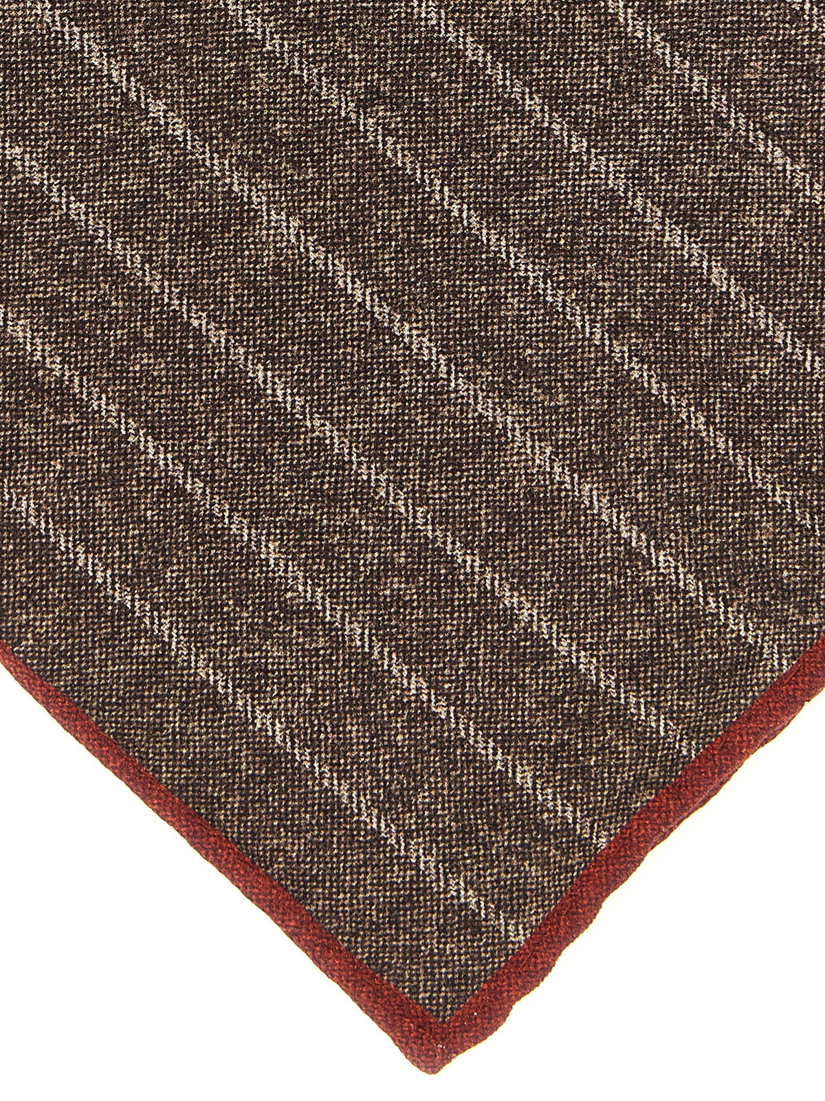 Brunello Cucinelli Brown Silk Scarf Brunello Cucinelli
