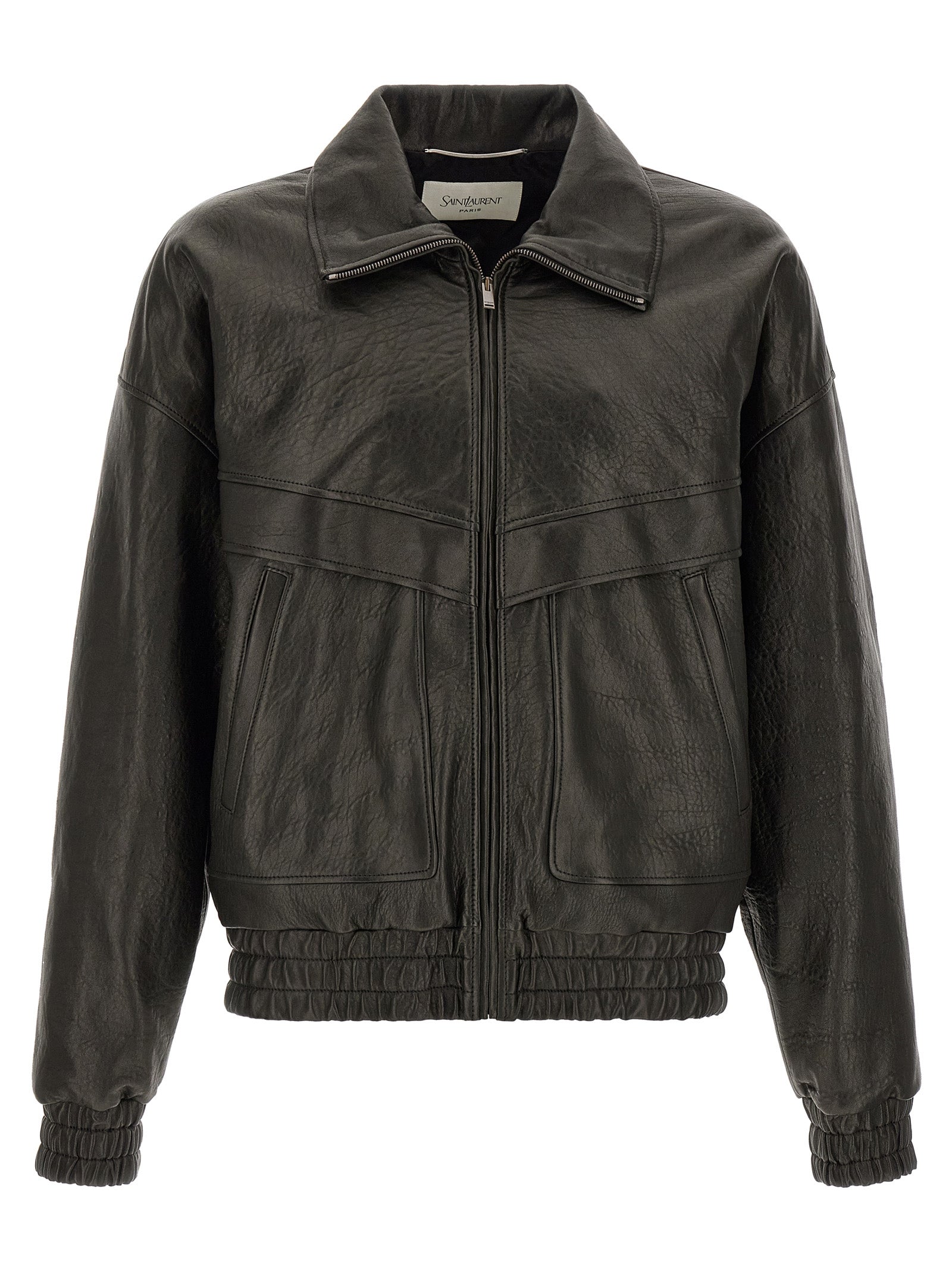 Saint Laurent Black Lamb Leather Leather Jacket Saint Laurent