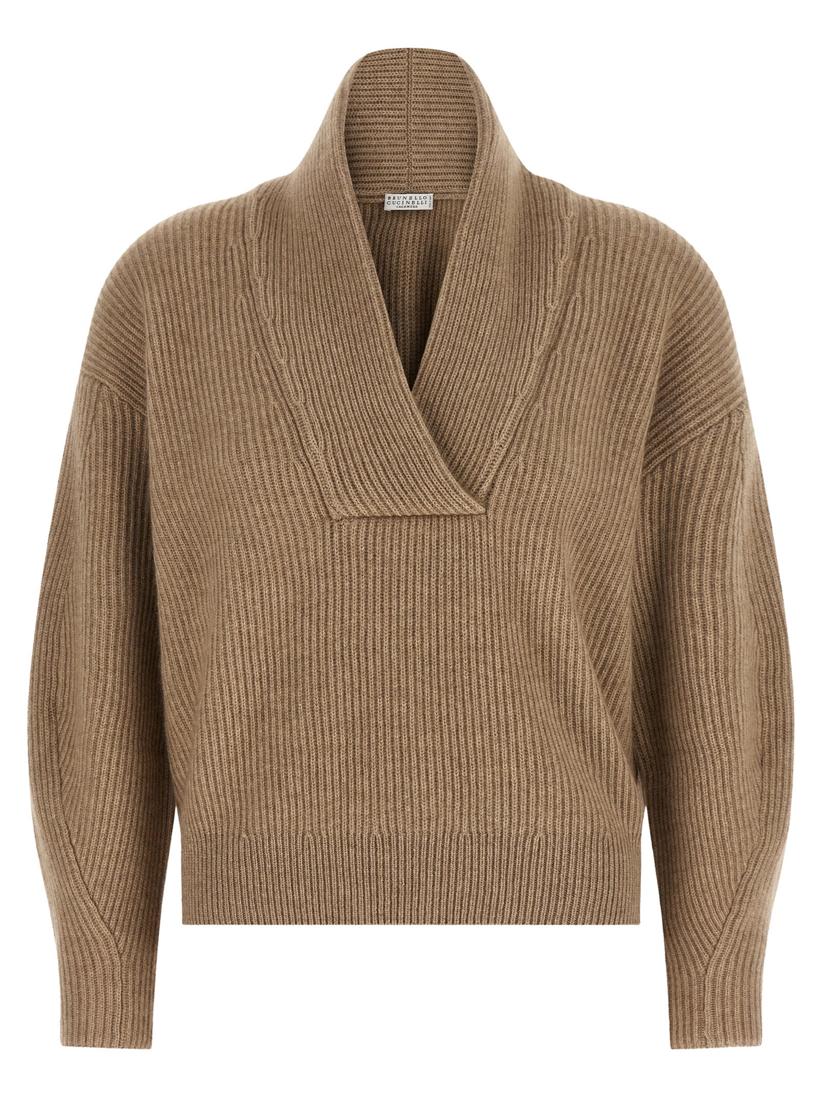 Brunello Cucinelli Beige Cashmere Cardigan Brunello Cucinelli
