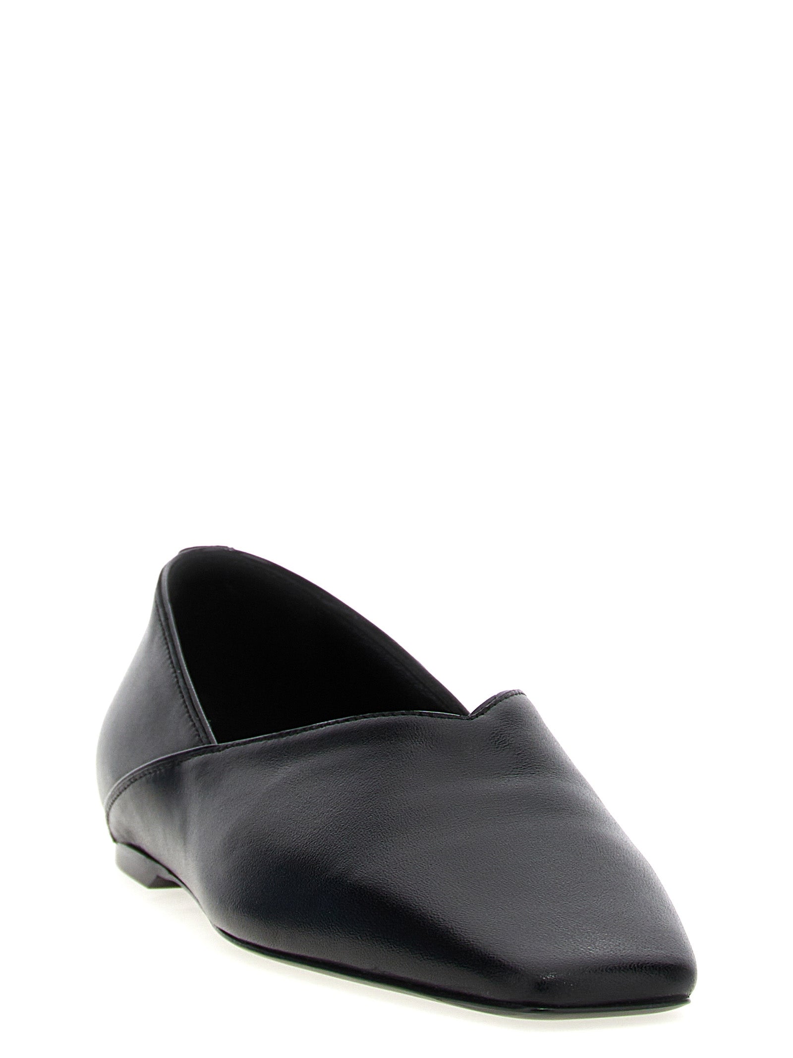 TOTEME Black Calfskin Ballet Flats TOTEME