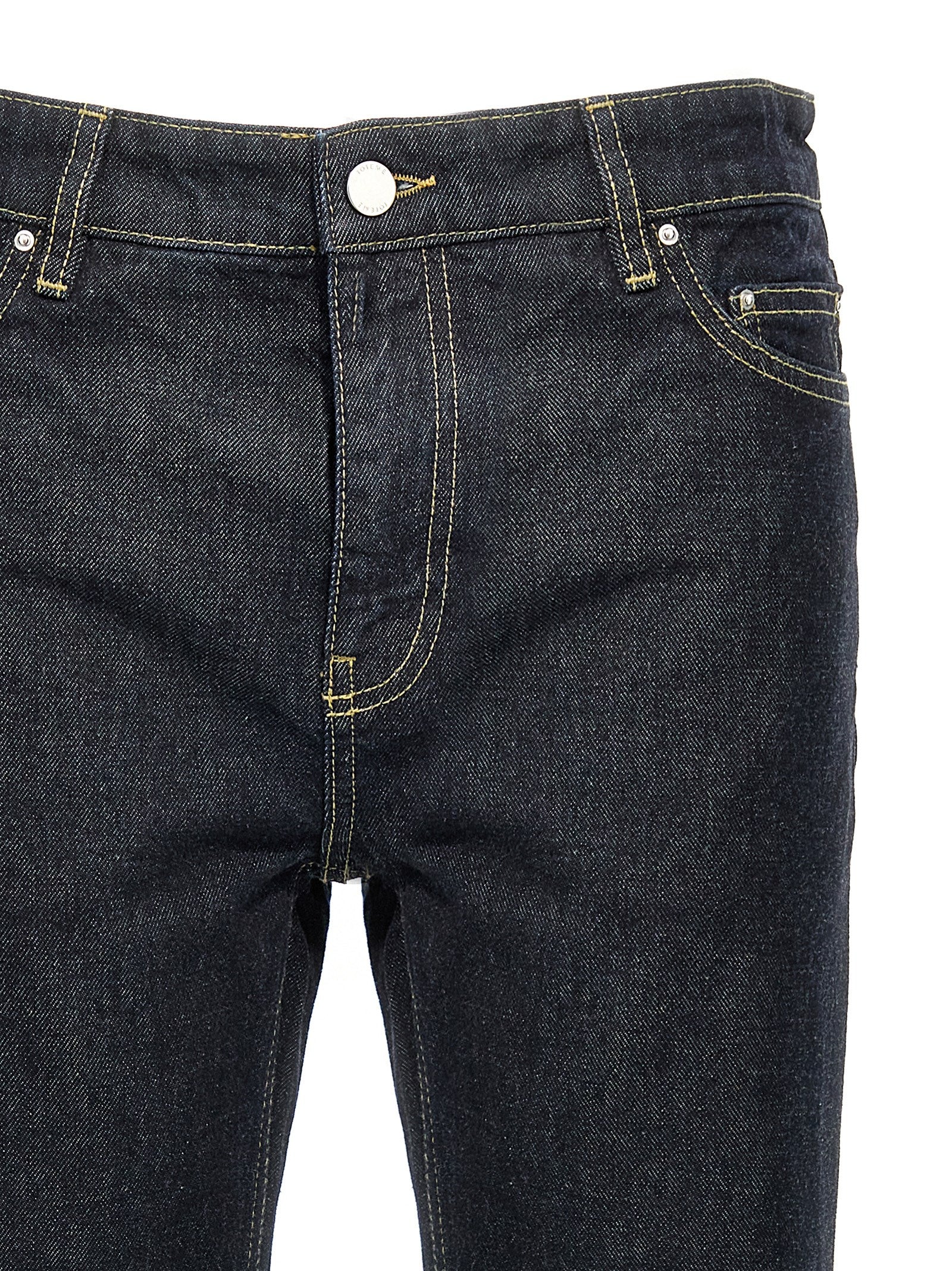 TOTEME Blue Cotton Tapered Jeans TOTEME