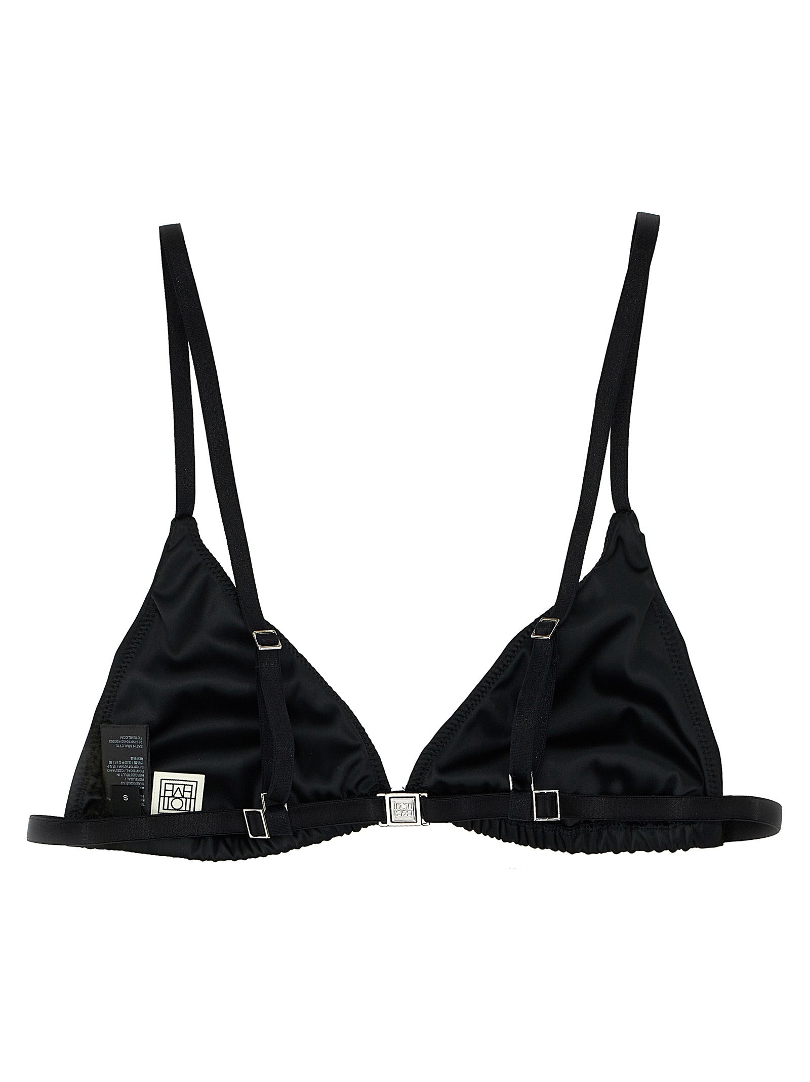 TOTEME Black Polyester Bra TOTEME