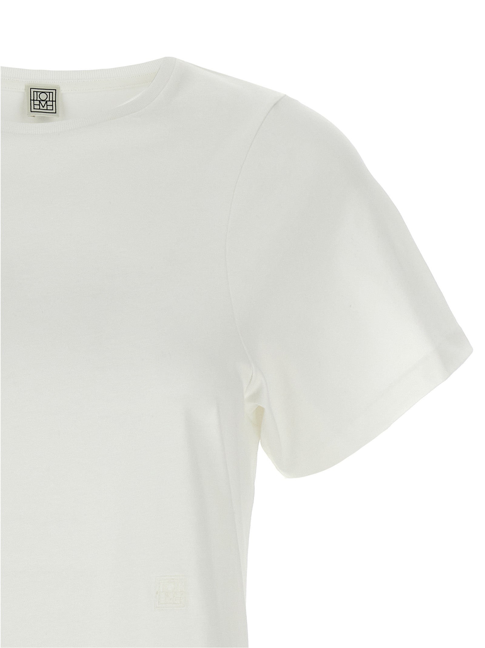 TOTEME White Cotton T-Shirt TOTEME