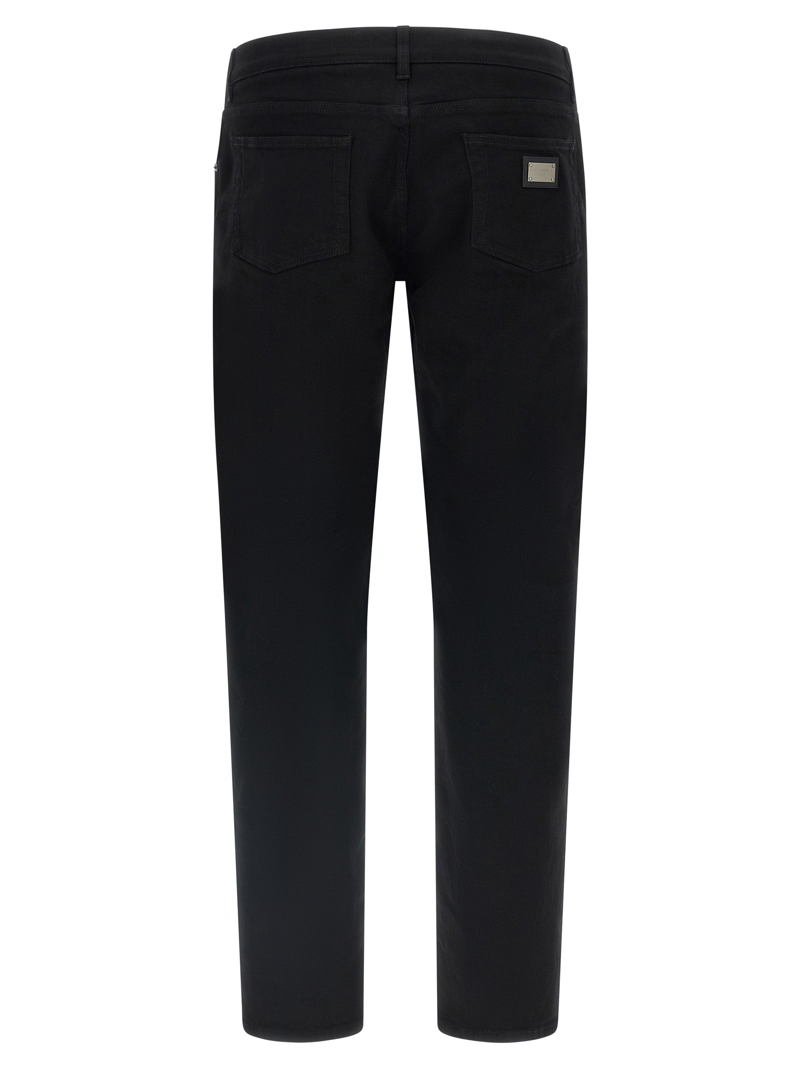 Dolce & Gabbana Black Cotton Slim Fit Jeans Dolce & Gabbana
