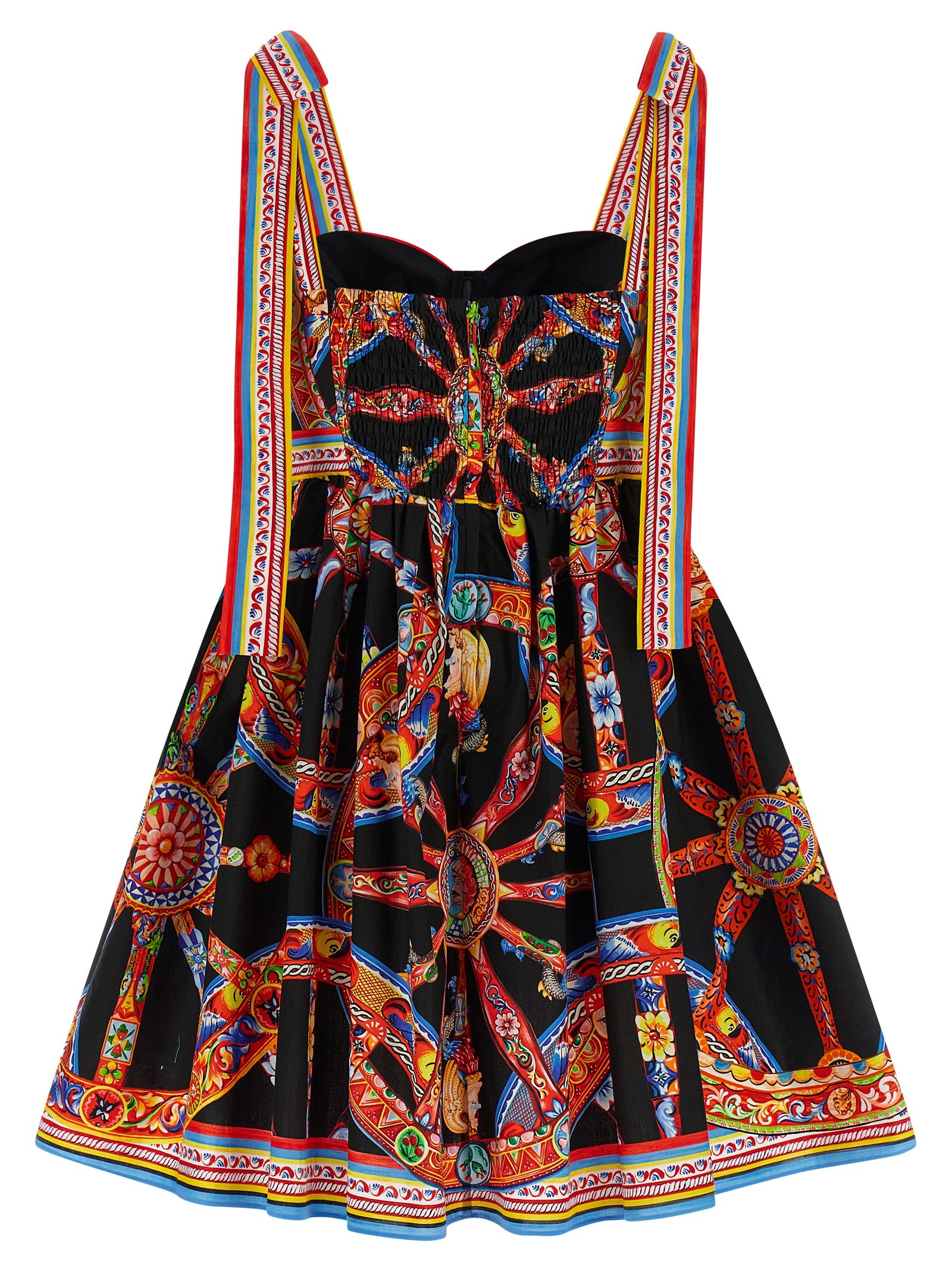 Dolce & Gabbana Multicolor Cotton Short Dress Dolce & Gabbana