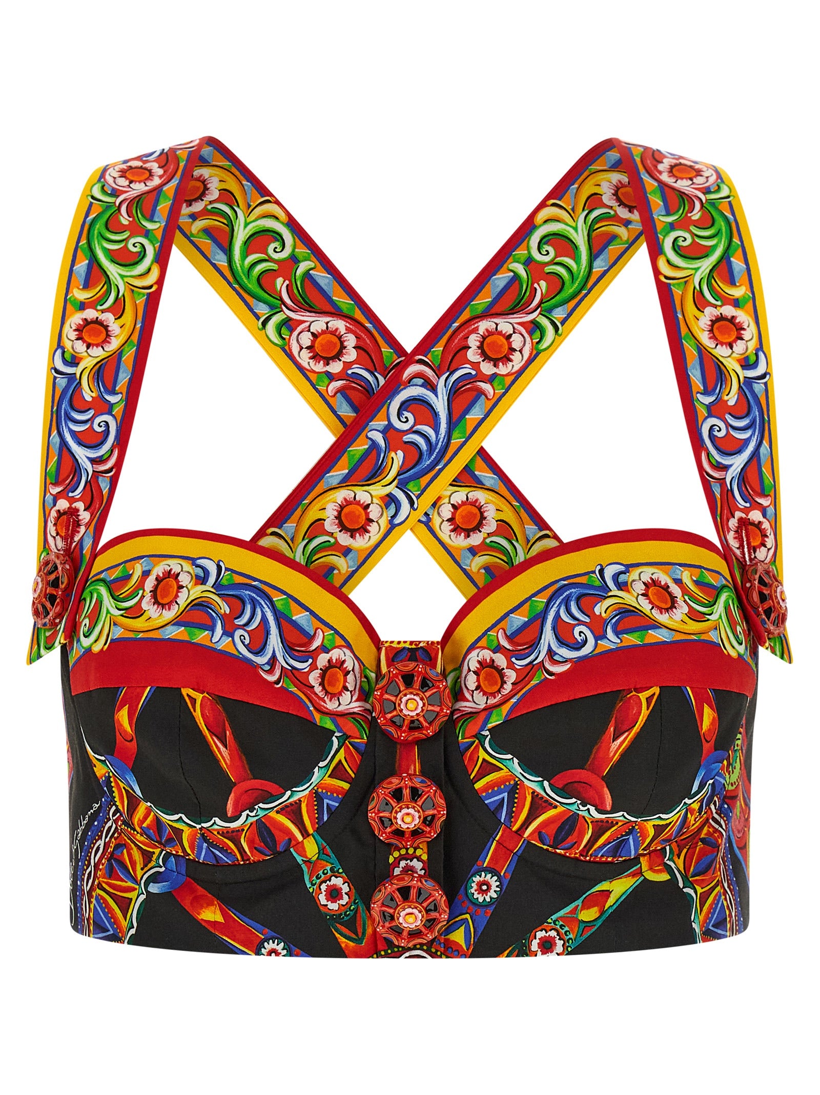 Dolce & Gabbana Multicolor Cotton Blouse Dolce & Gabbana