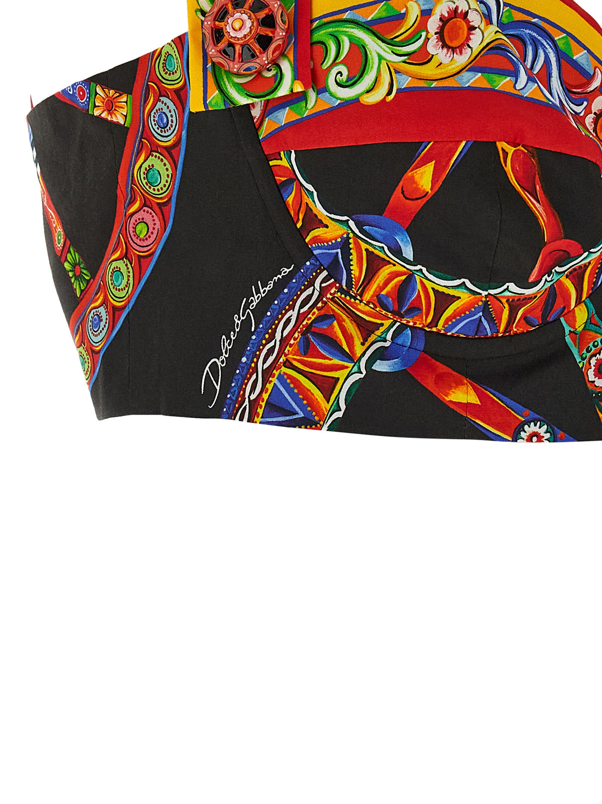 Dolce & Gabbana Multicolor Cotton Blouse Dolce & Gabbana