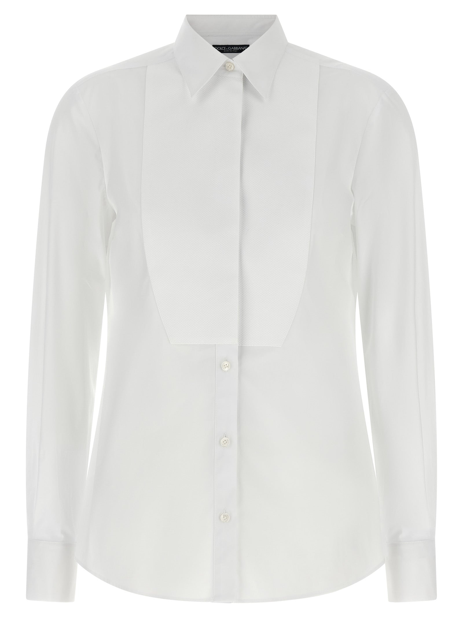 Dolce & Gabbana White Cotton Blouse Dolce & Gabbana