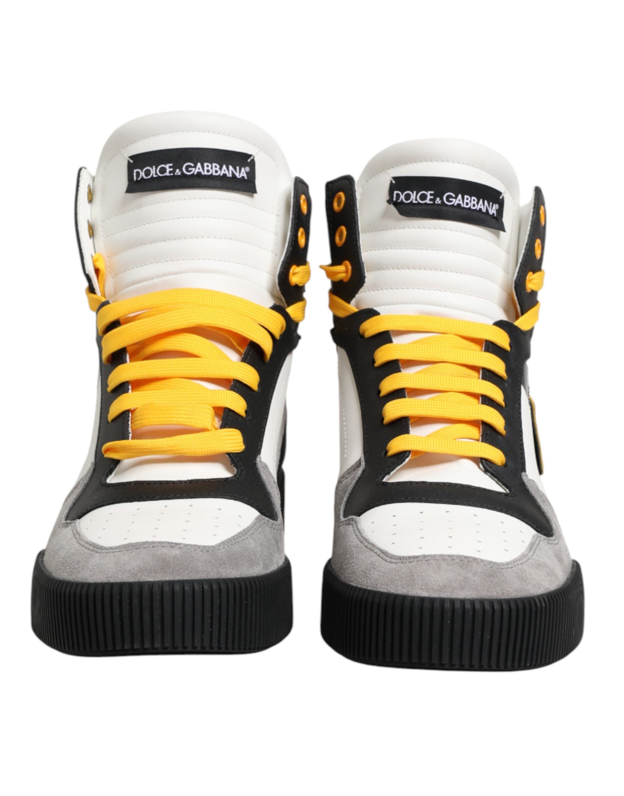 Dolce & Gabbana Multicolor Calf High Top Sneakers Shoes Dolce & Gabbana