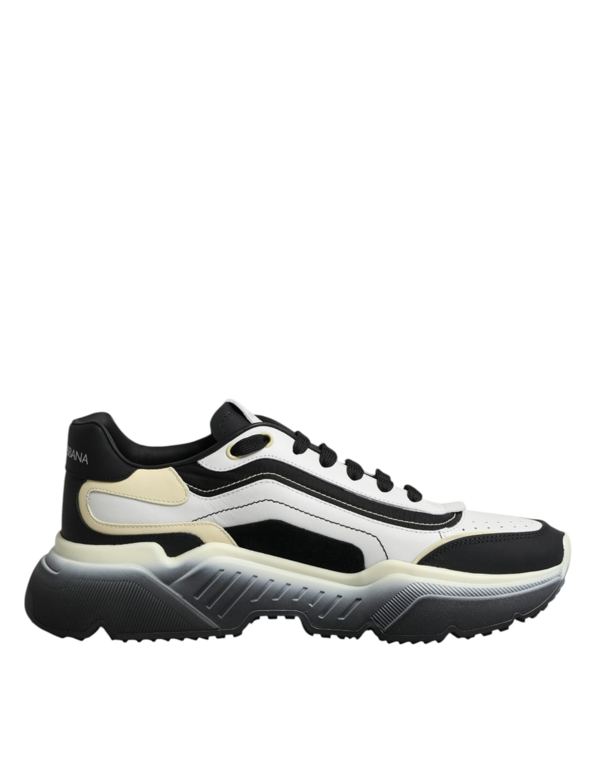 Dolce & Gabbana White Black Daymaster Two Tone Sneaker Shoes Dolce & Gabbana