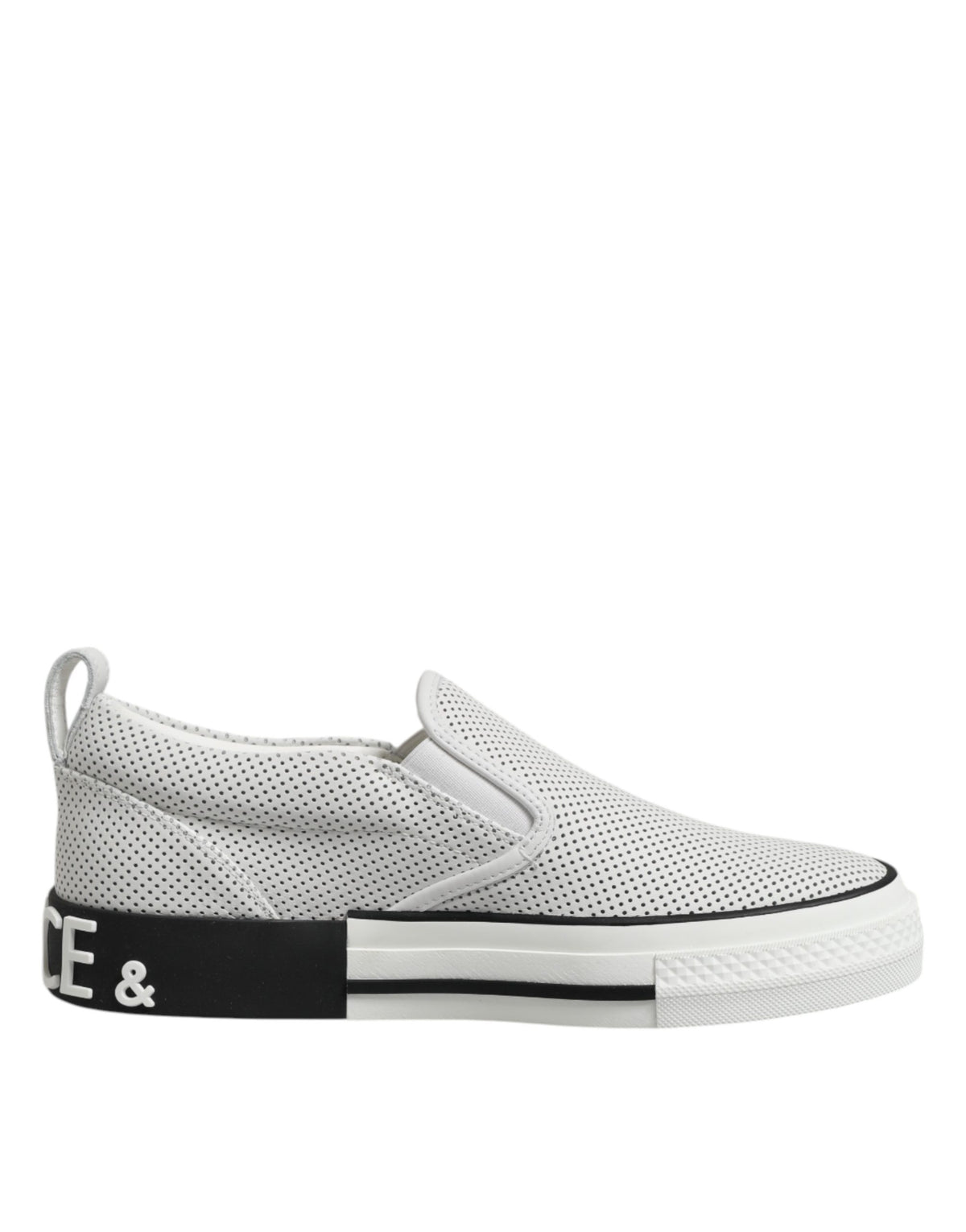 Dolce & Gabbana White Perforated Custom 2.Zero Sneakers Shoes Dolce & Gabbana