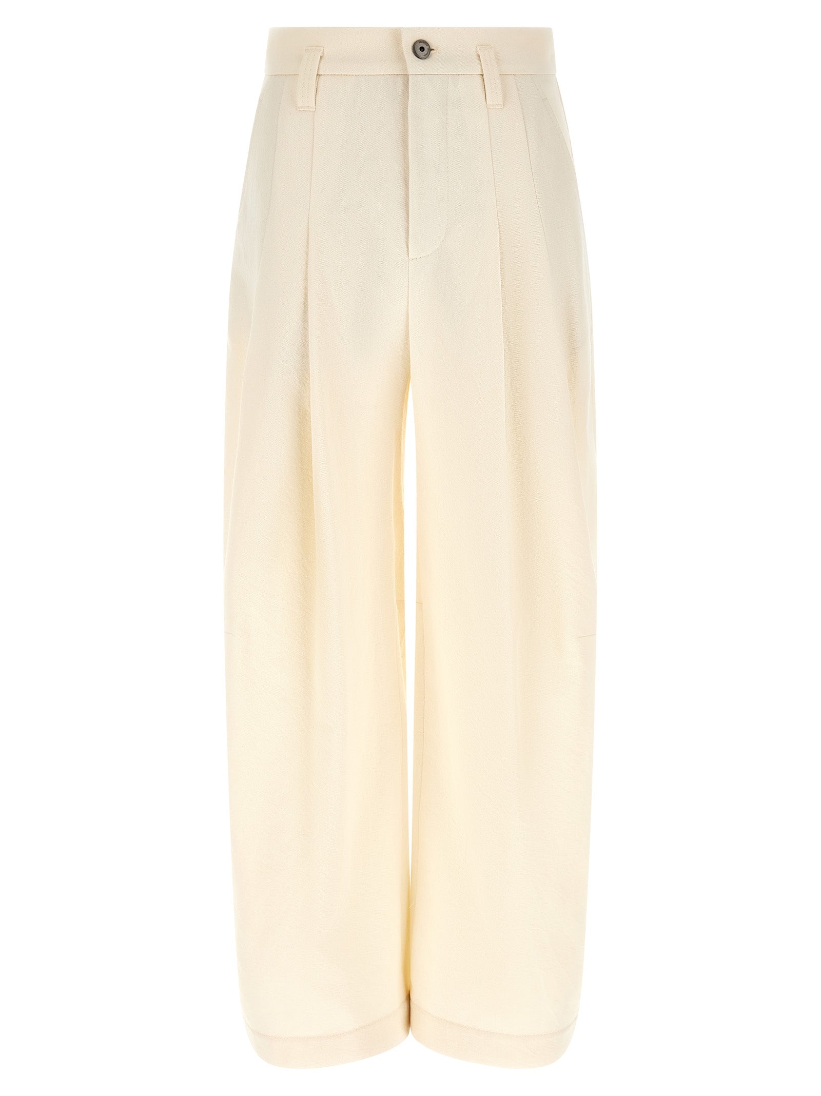 Brunello Cucinelli White Cotton Casual Pants Brunello Cucinelli