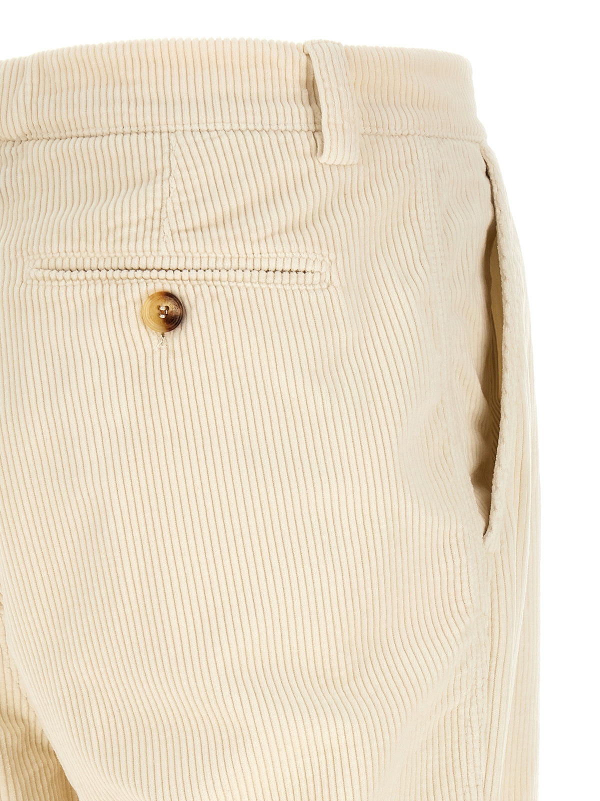 Brunello Cucinelli Beige Cotton Casual Pants Brunello Cucinelli