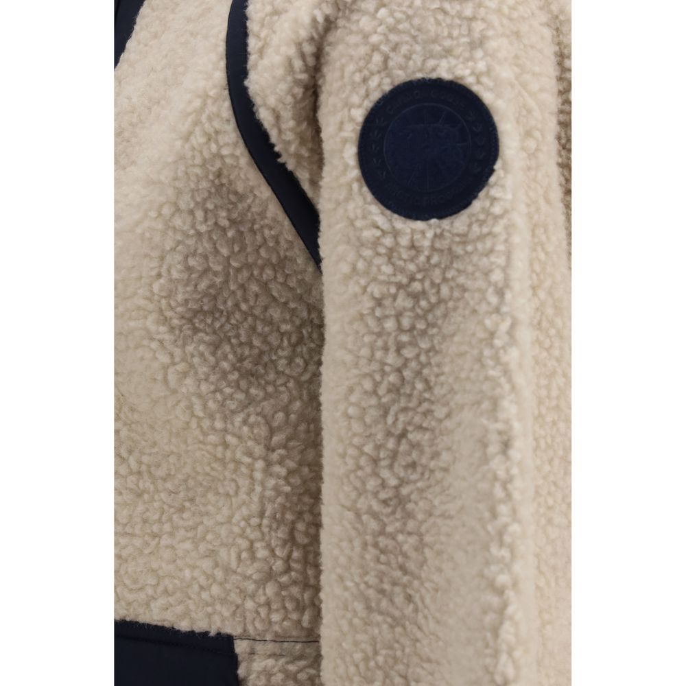 Canada Goose Beige Wool Oves Aries Shell Jacket Canada Goose