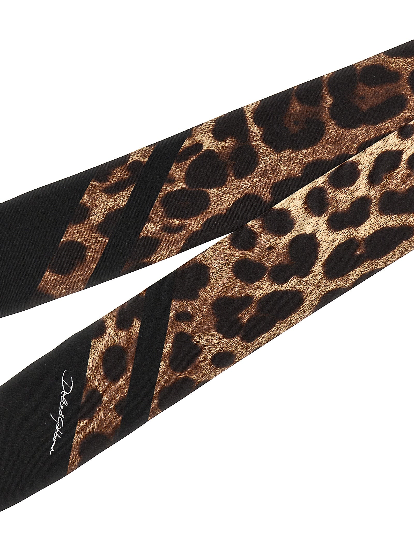 Dolce & Gabbana Brown Silk Foulard Dolce & Gabbana