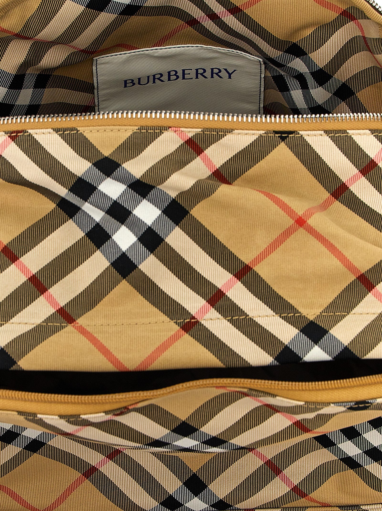 Burberry Beige Polyester Backpack Burberry