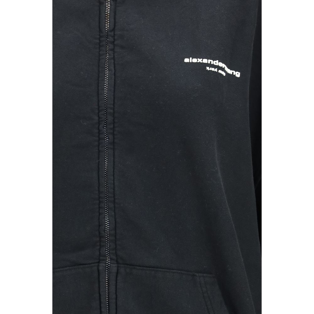 Alexander Wang Black Cotton Sweatshirt Alexander Wang