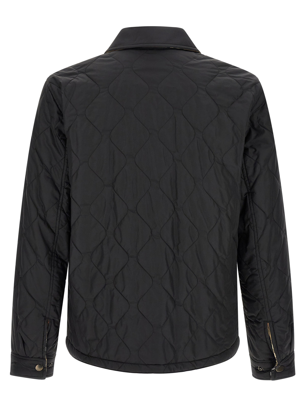 Burberry Black Polyamide Full-Length Jacket Burberry