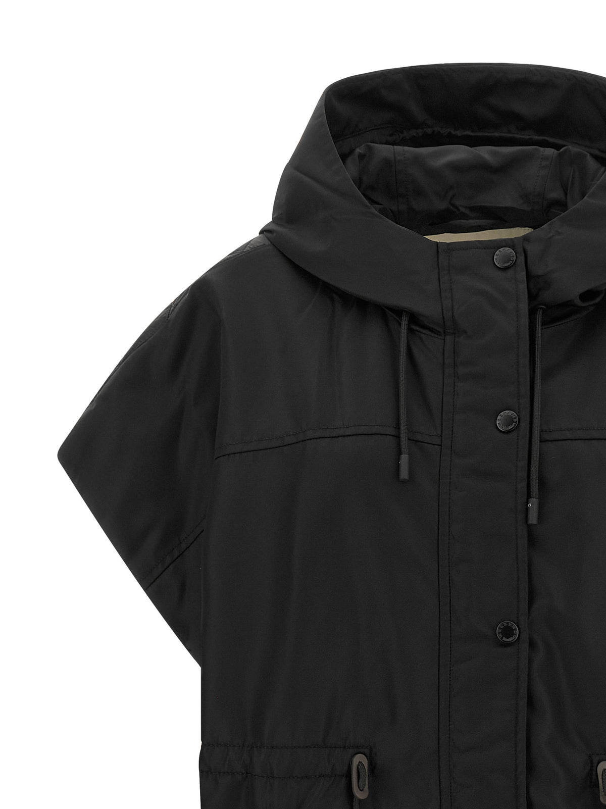 Max Mara Black Polyamide Sleeveless Jacket Max Mara