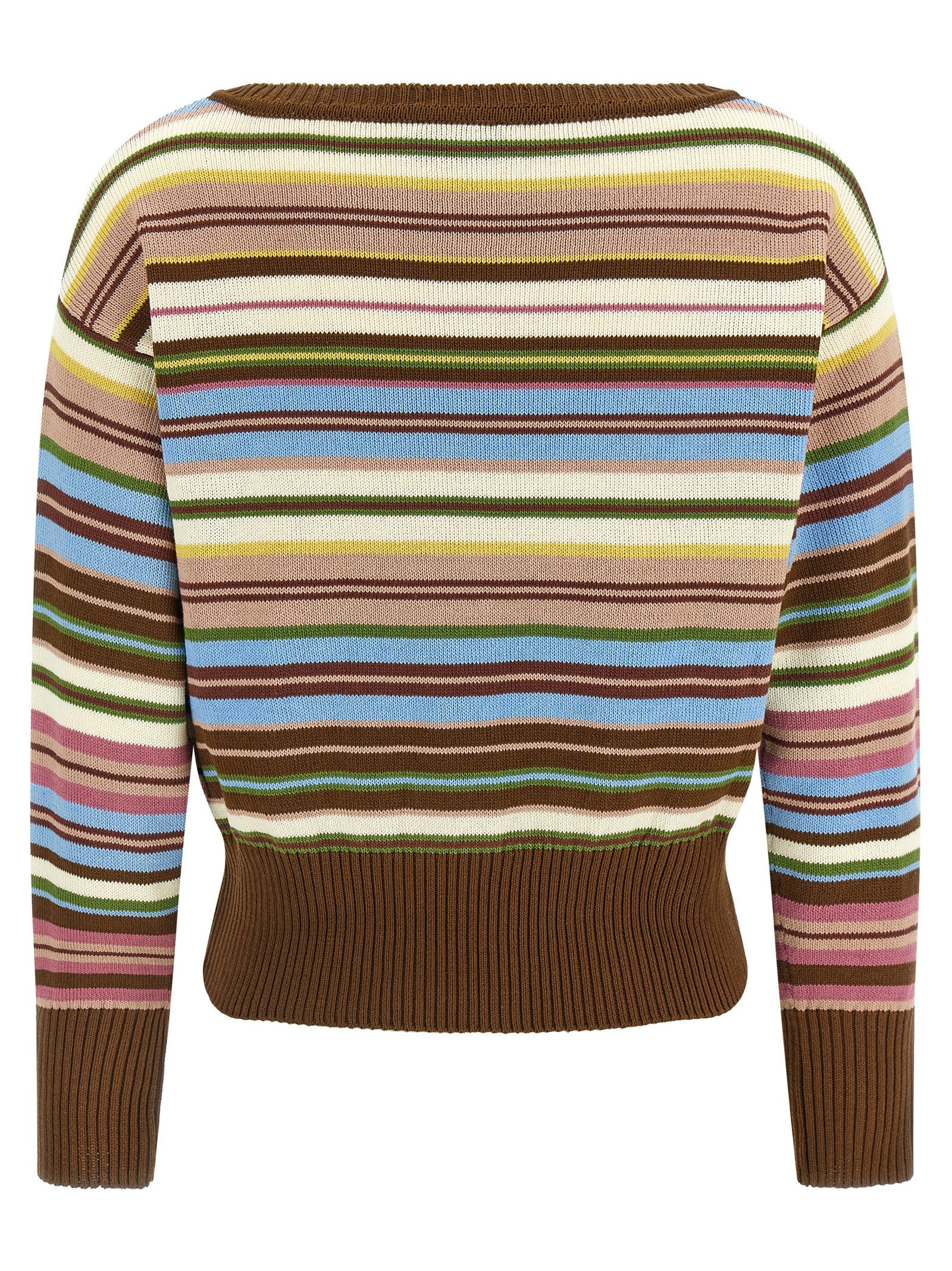 Max Mara Multicolor Cotton Cardigan Max Mara