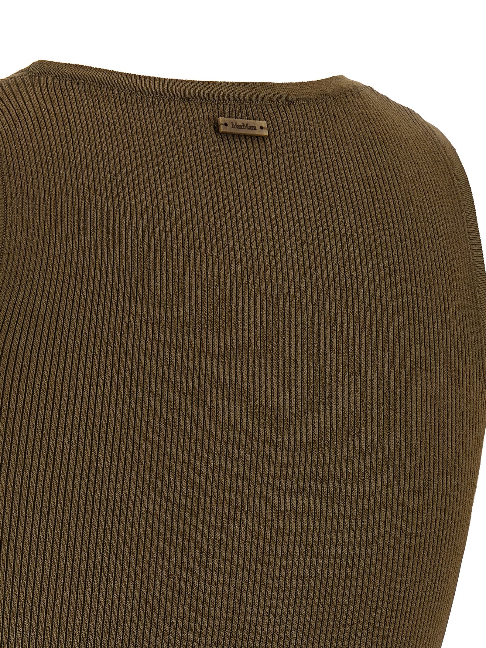 Max Mara Bicolor Viscose Sleeveles T-Shirt Max Mara
