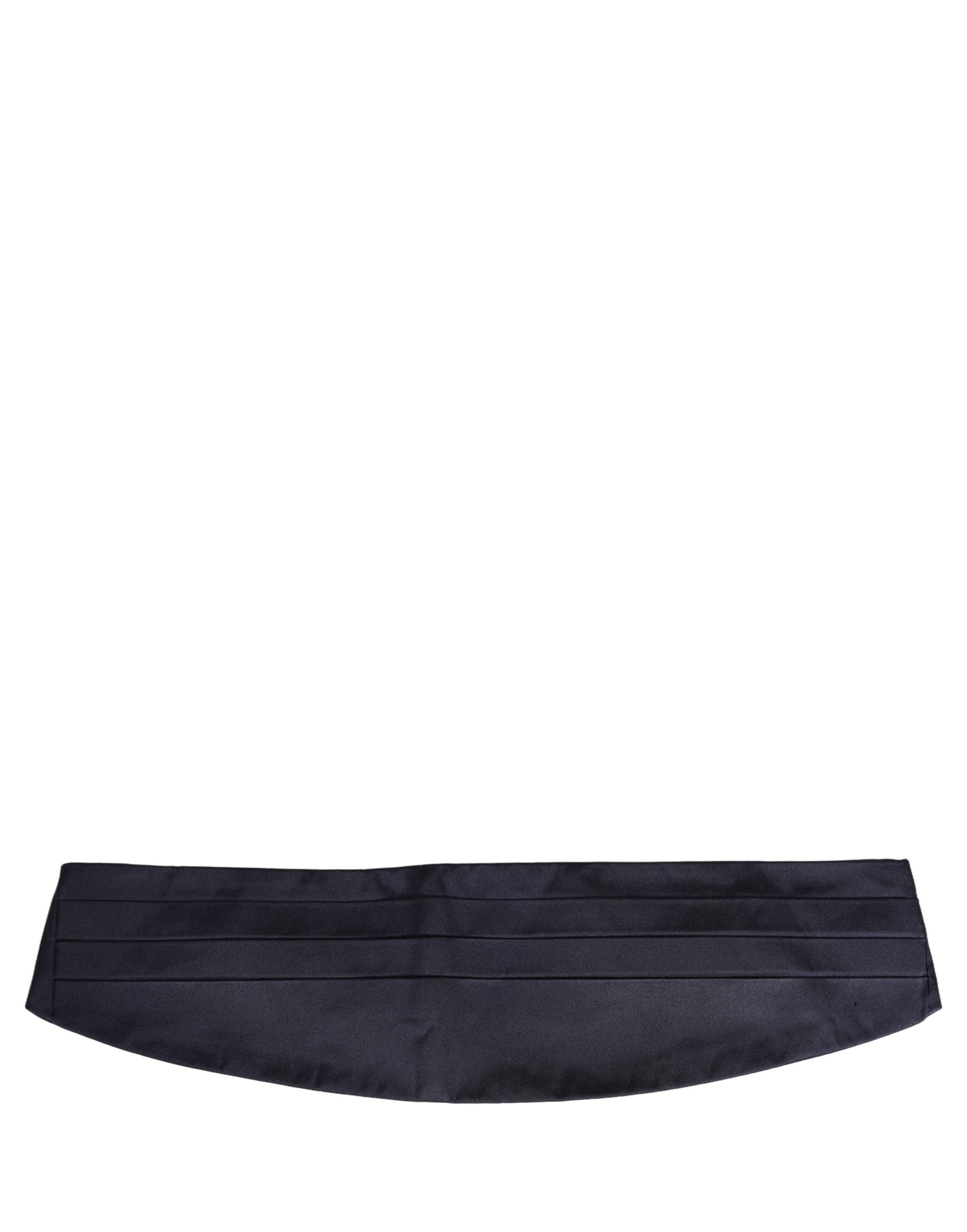 Dolce & Gabbana Dark Blue 100% Silk Belt Waist Cummerbund Dolce & Gabbana