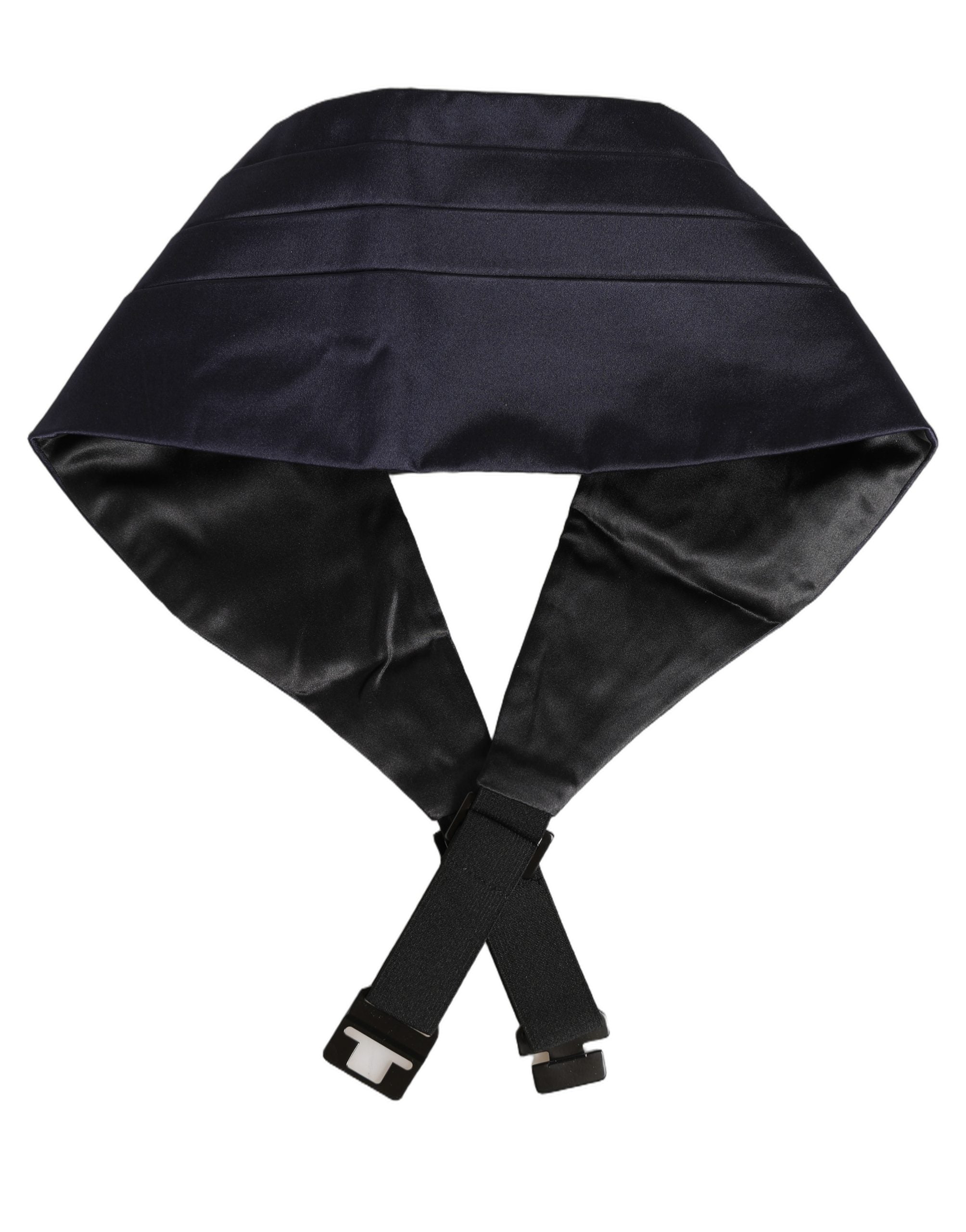 Dolce & Gabbana Dark Blue 100% Silk Belt Waist Cummerbund Dolce & Gabbana