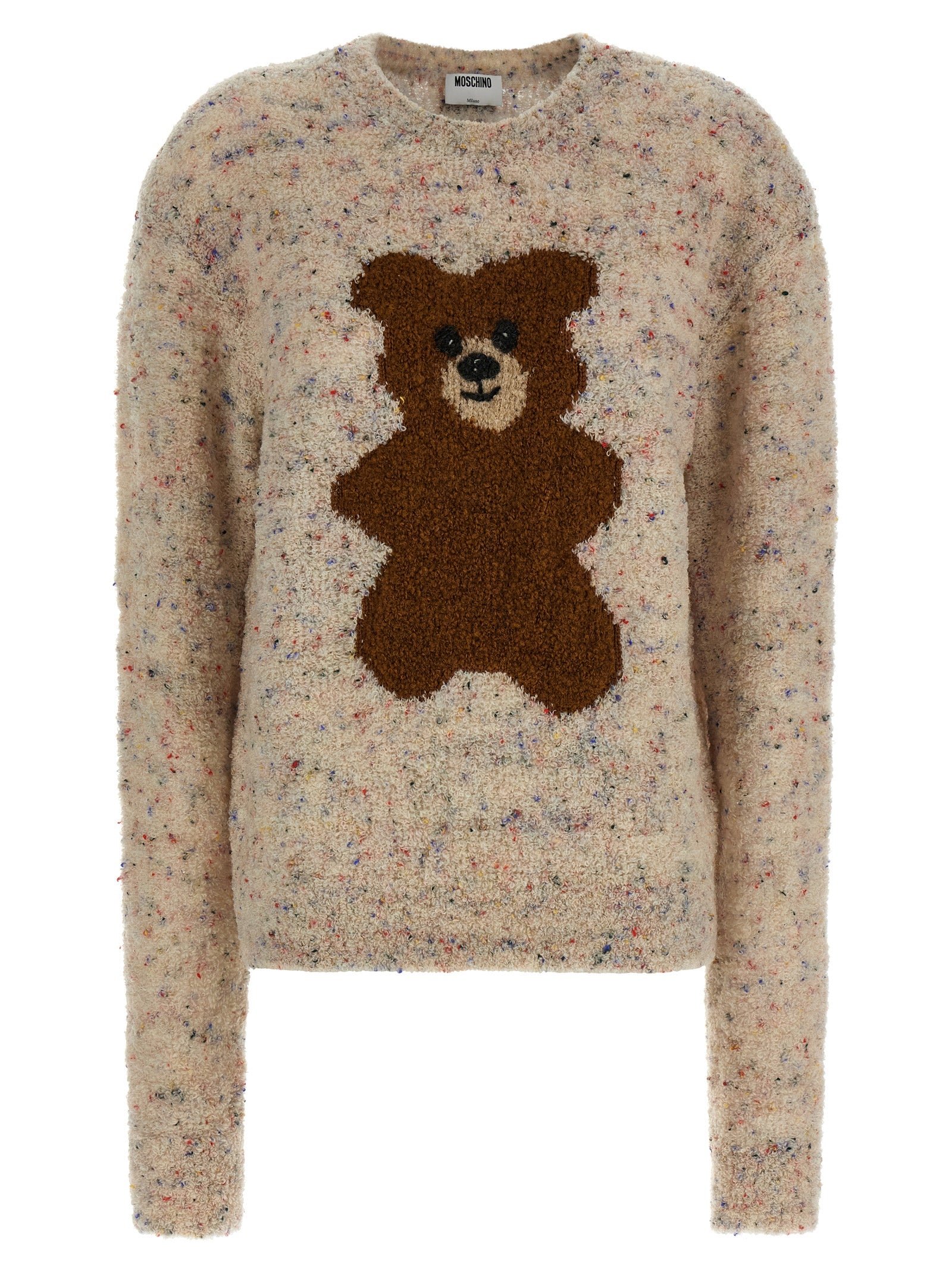 Moschino Multicolor Virgin Wool Cardigan Moschino
