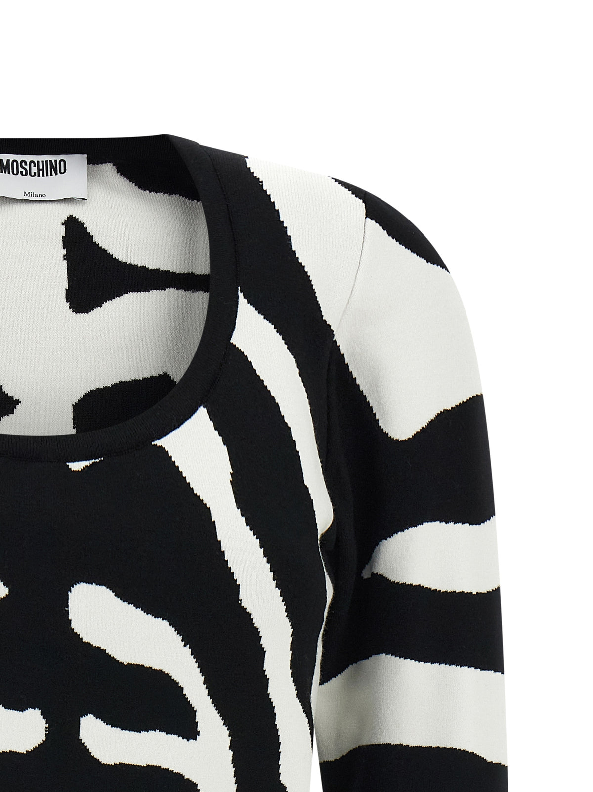 Moschino Black Viscose Cardigan Moschino