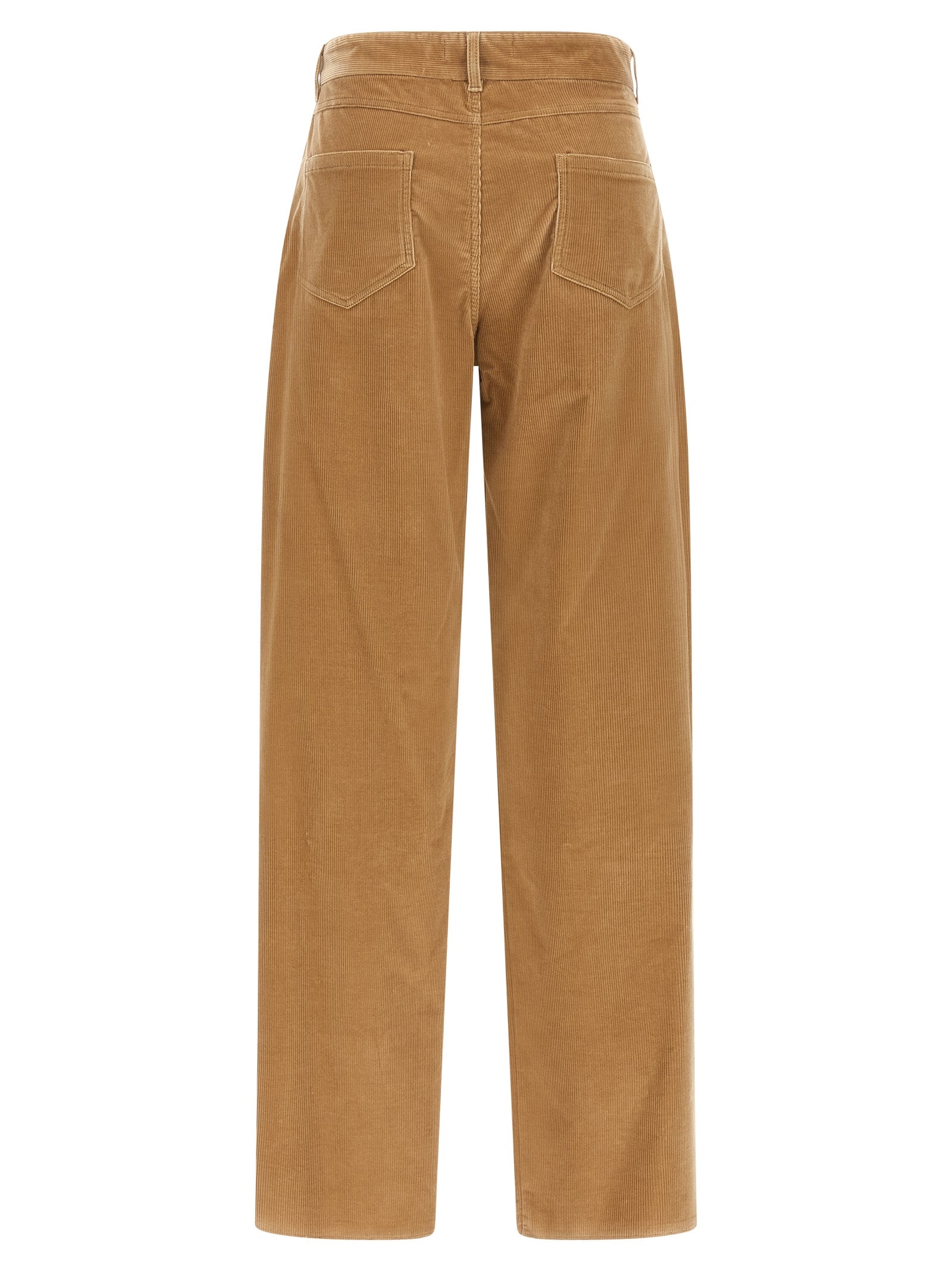 Max Mara Beige Cotton Casual Pants Max Mara