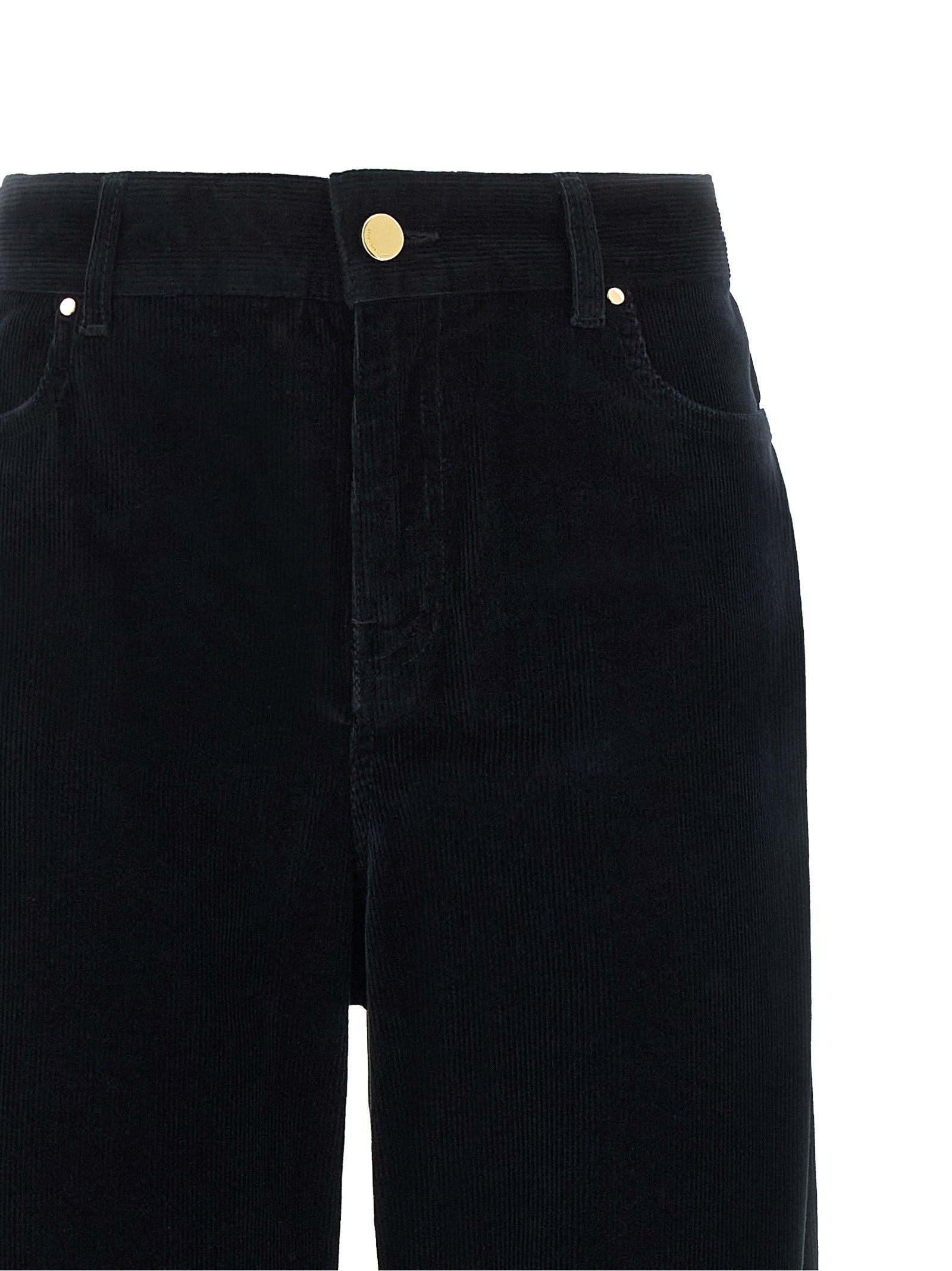 Max Mara Blue Cotton Casual Pants Max Mara